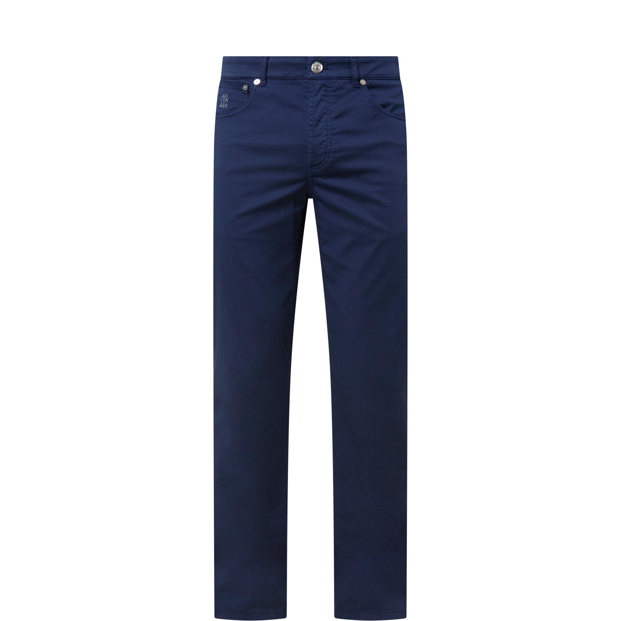 Garment-Dyed Straight Leg Jeans