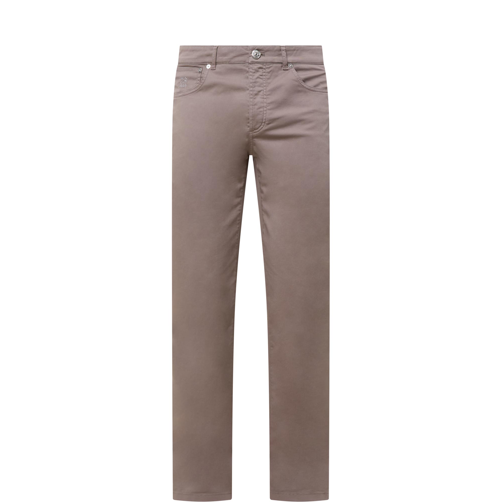 Garment-Dyed Straight Leg Jeans