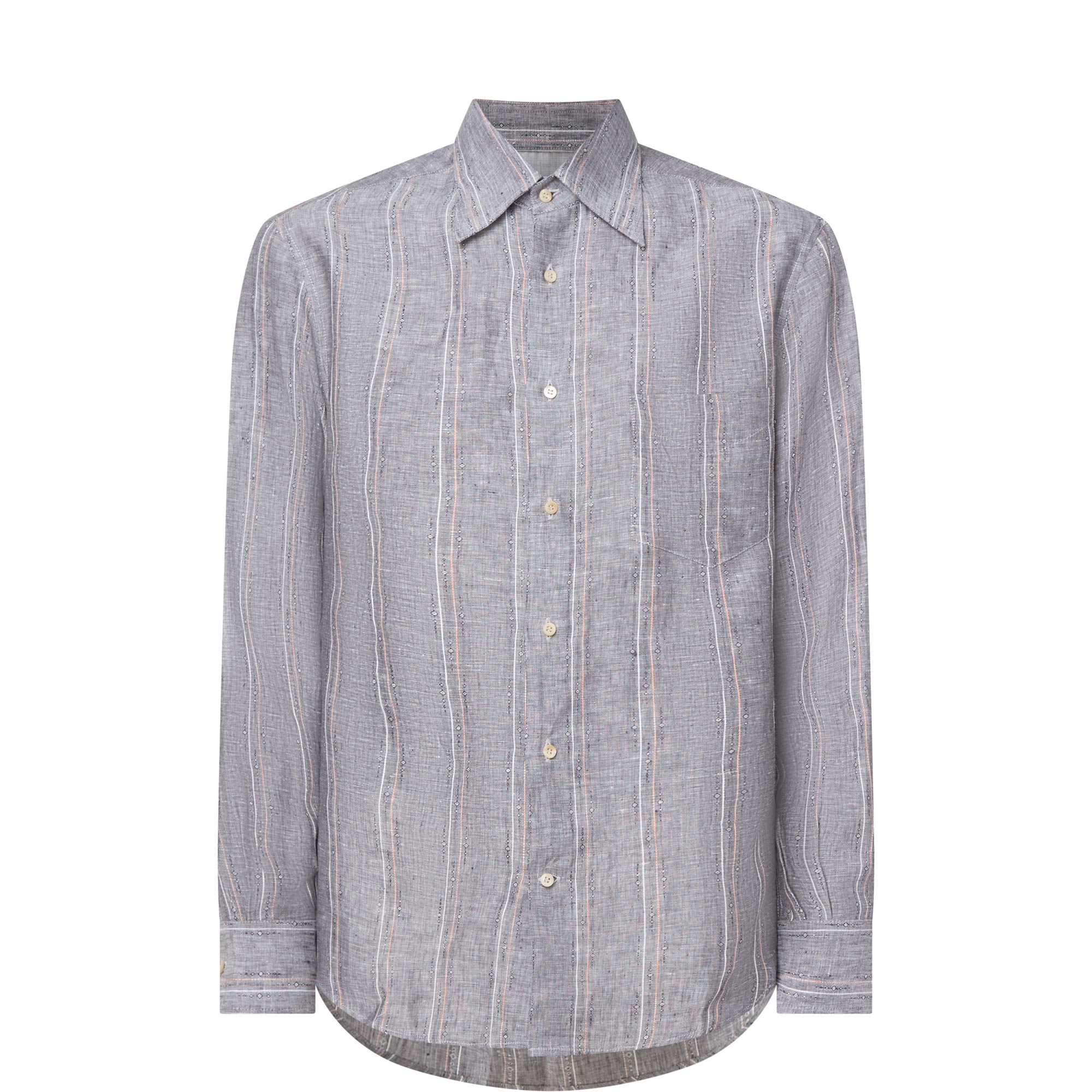 Double Stripe Single Cuff Casual Shirt