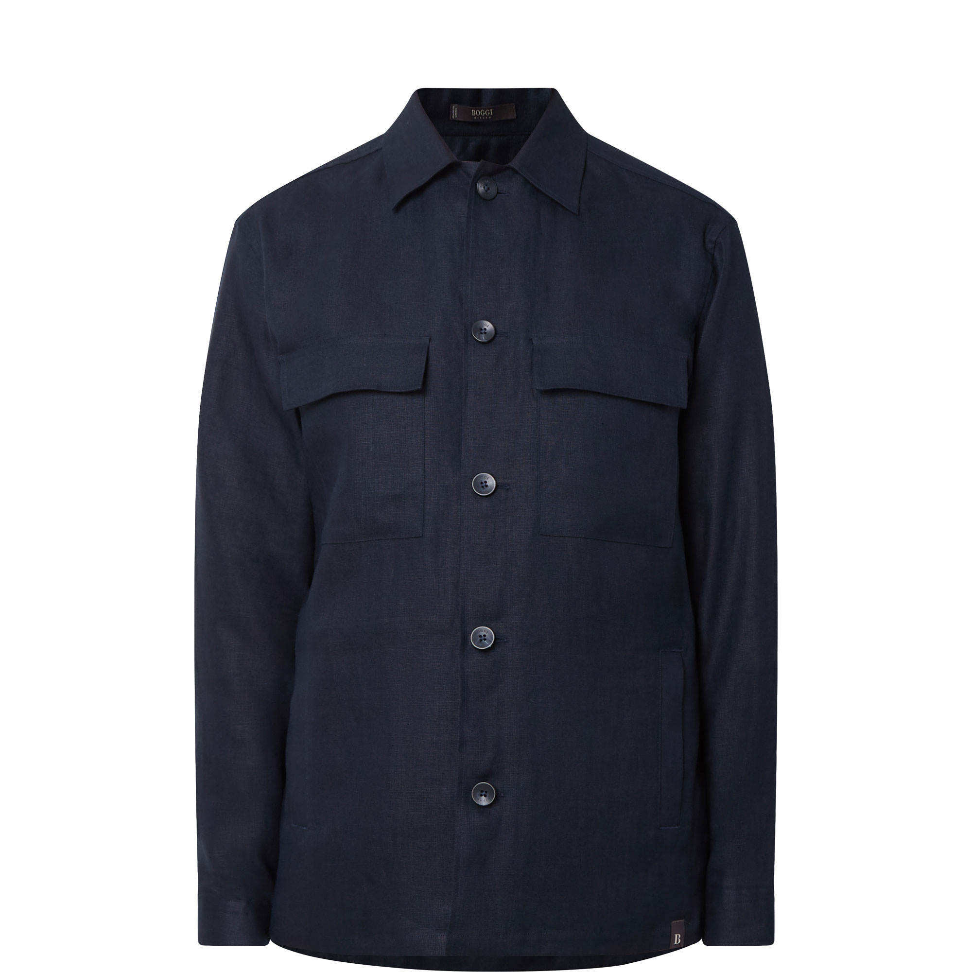 Flap Pocket Linen Overshirt