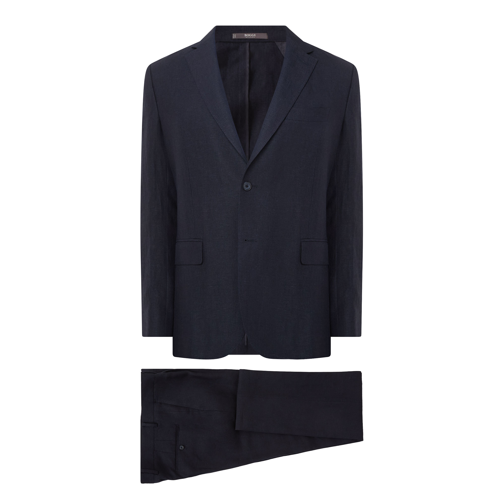 Boggi Milano Pure Linen Single-Breasted Suit