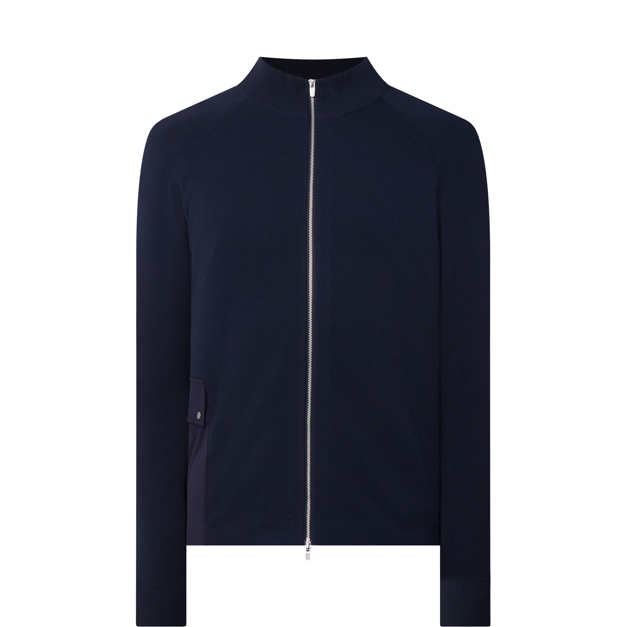 Flap Pocket Zip Sweatshirt