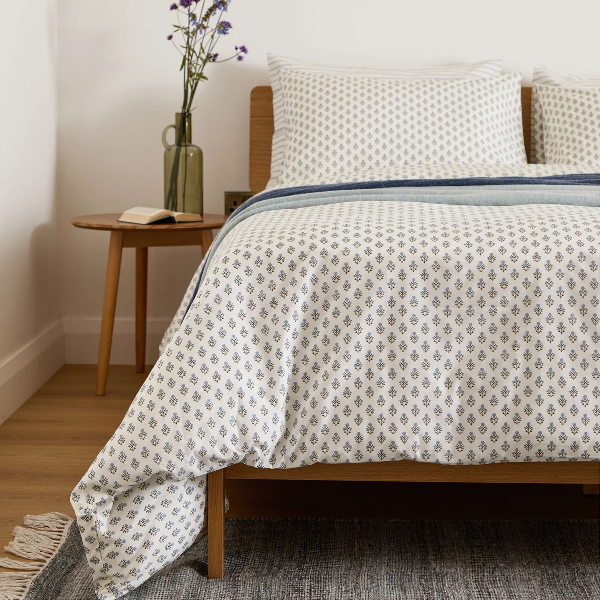 Emma Floral Duvet Set Cream