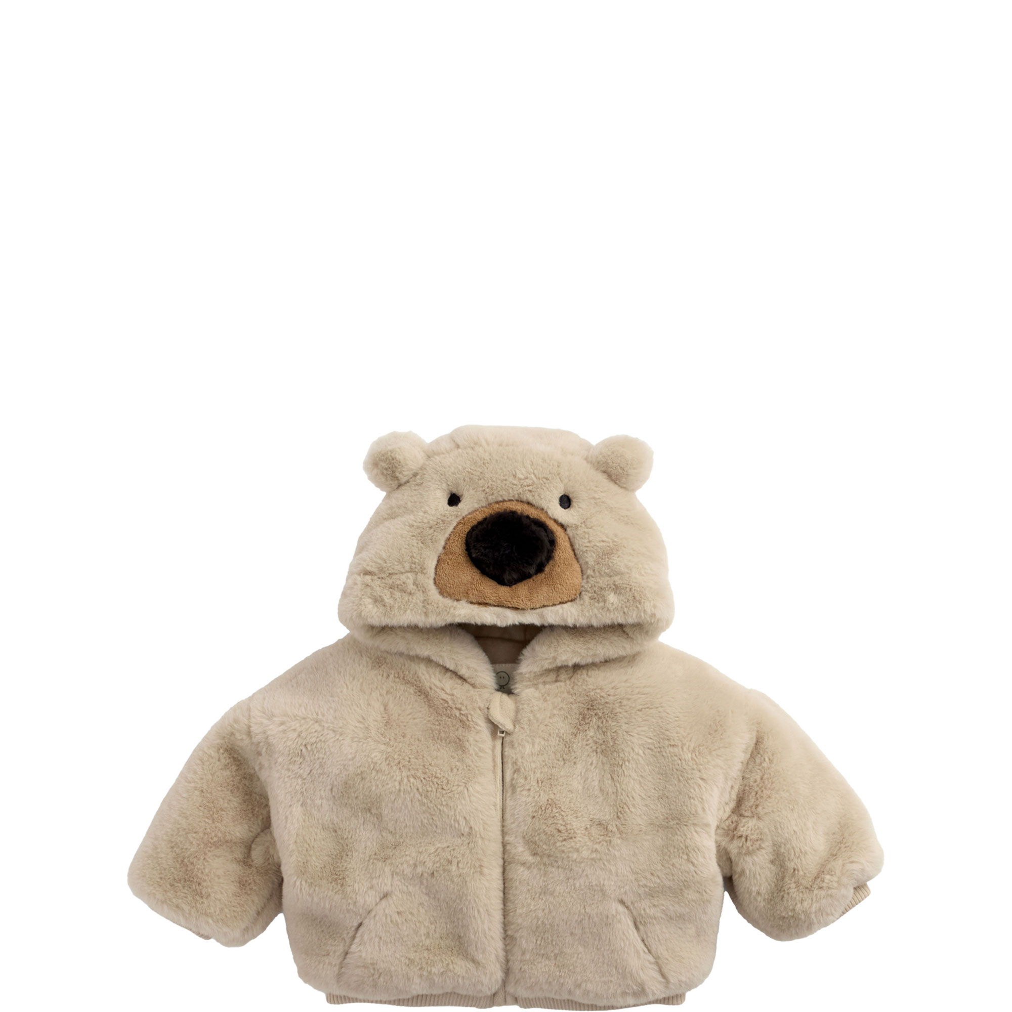 Bear Faux-Fur Hooded Jacket