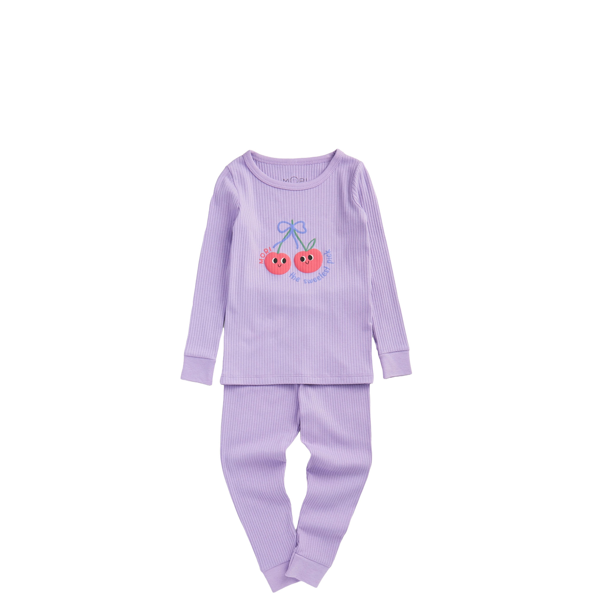 Cherry Logo Ribbed Pyjama Set