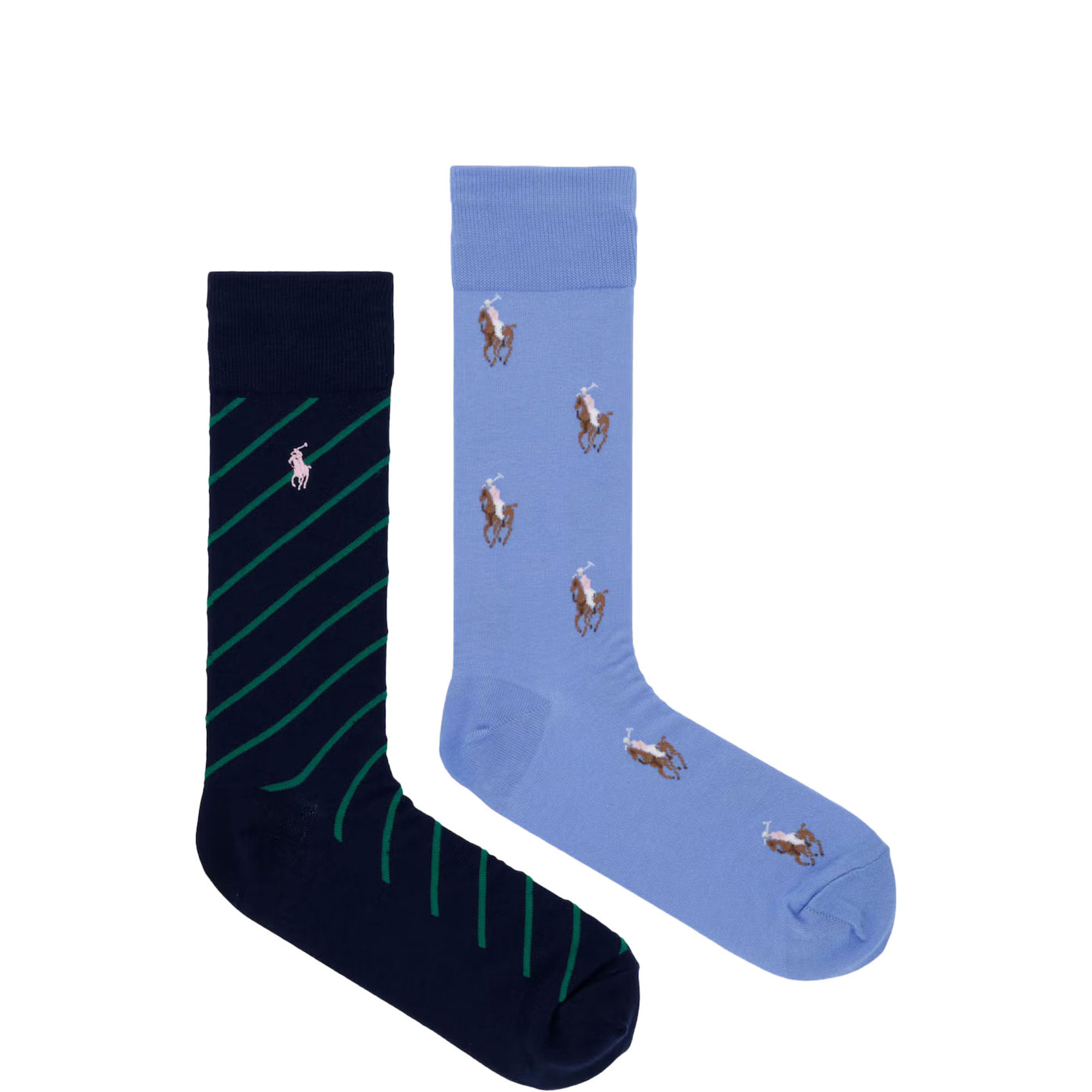 Two-Pack Pony Logo Ribbed Trouser Socks