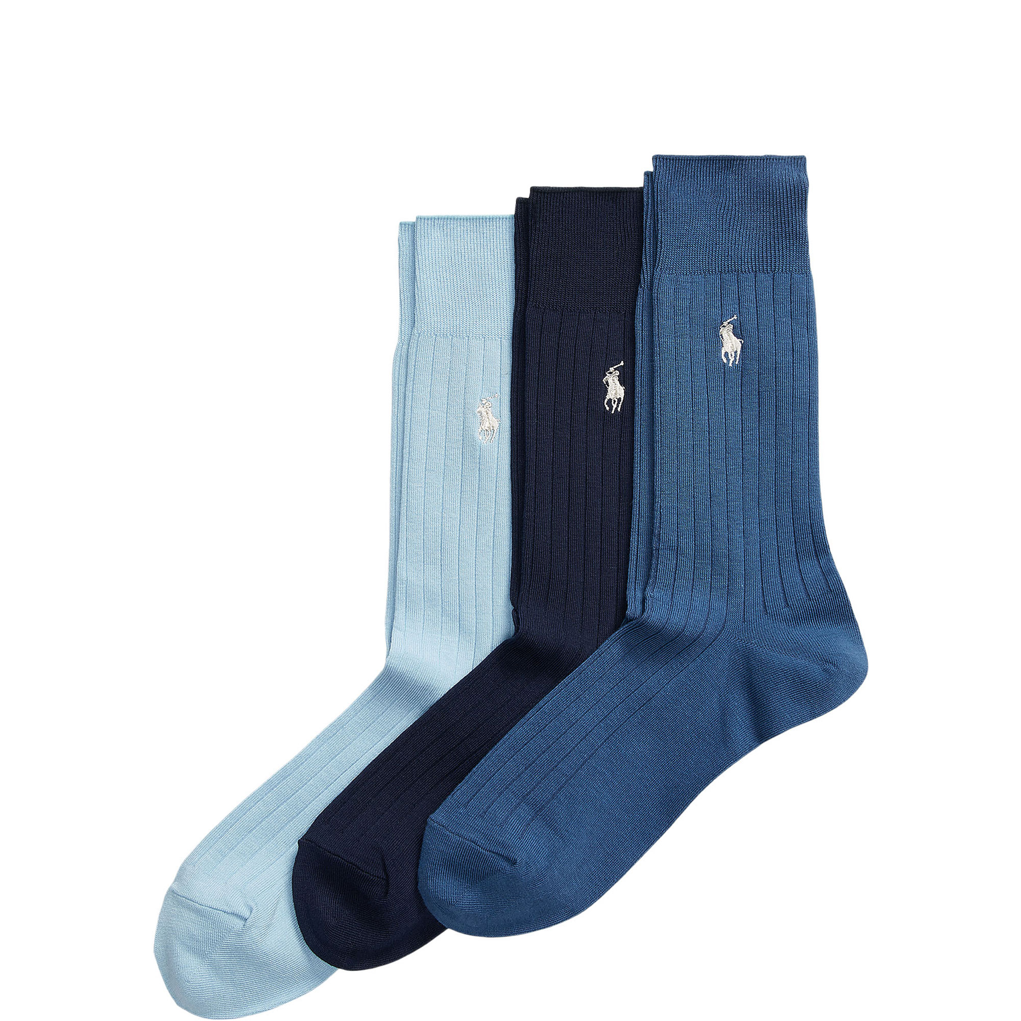 Three-Pack Pony Logo Ribbed Trouser Socks