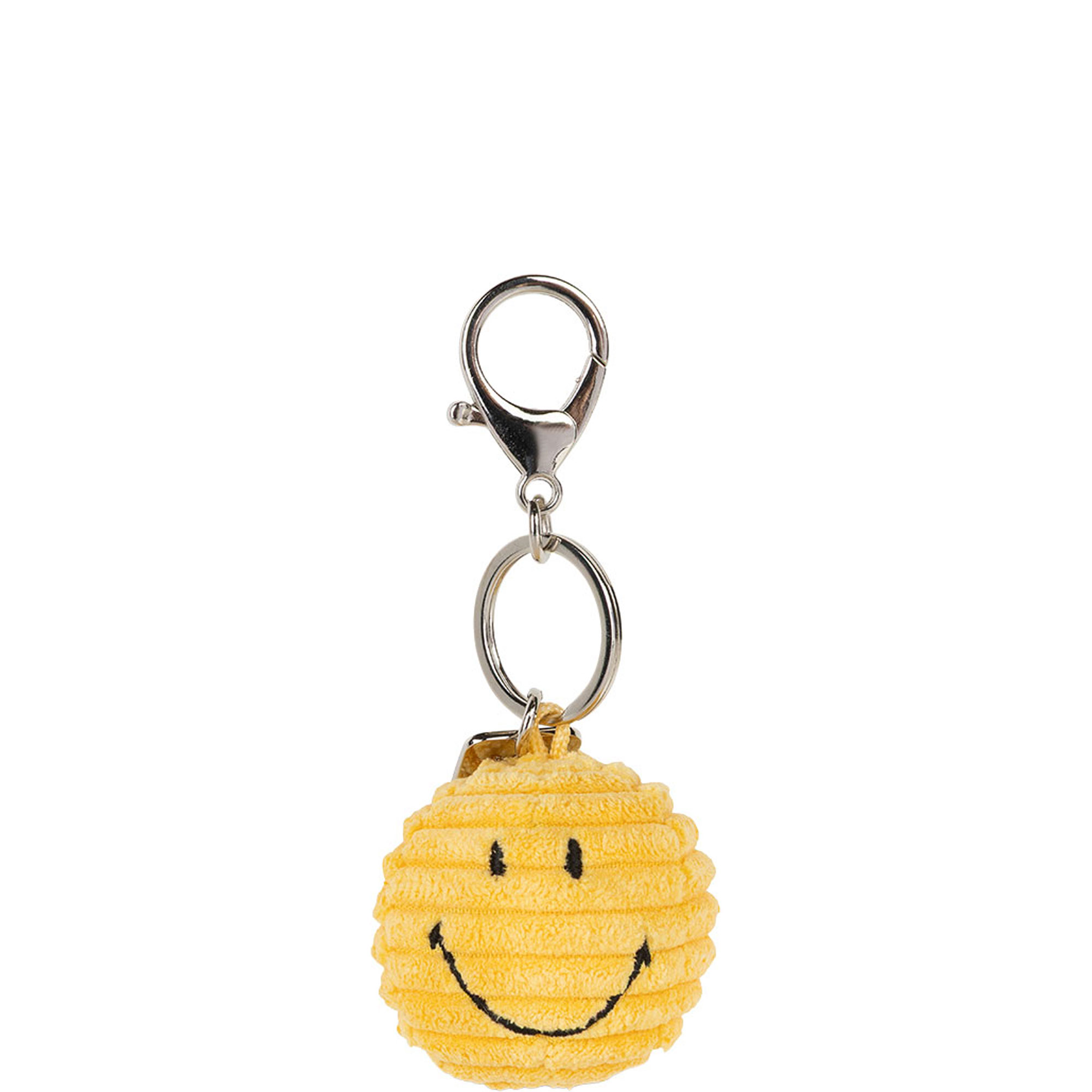 Smiley Corduroy Keychain 4.5cm