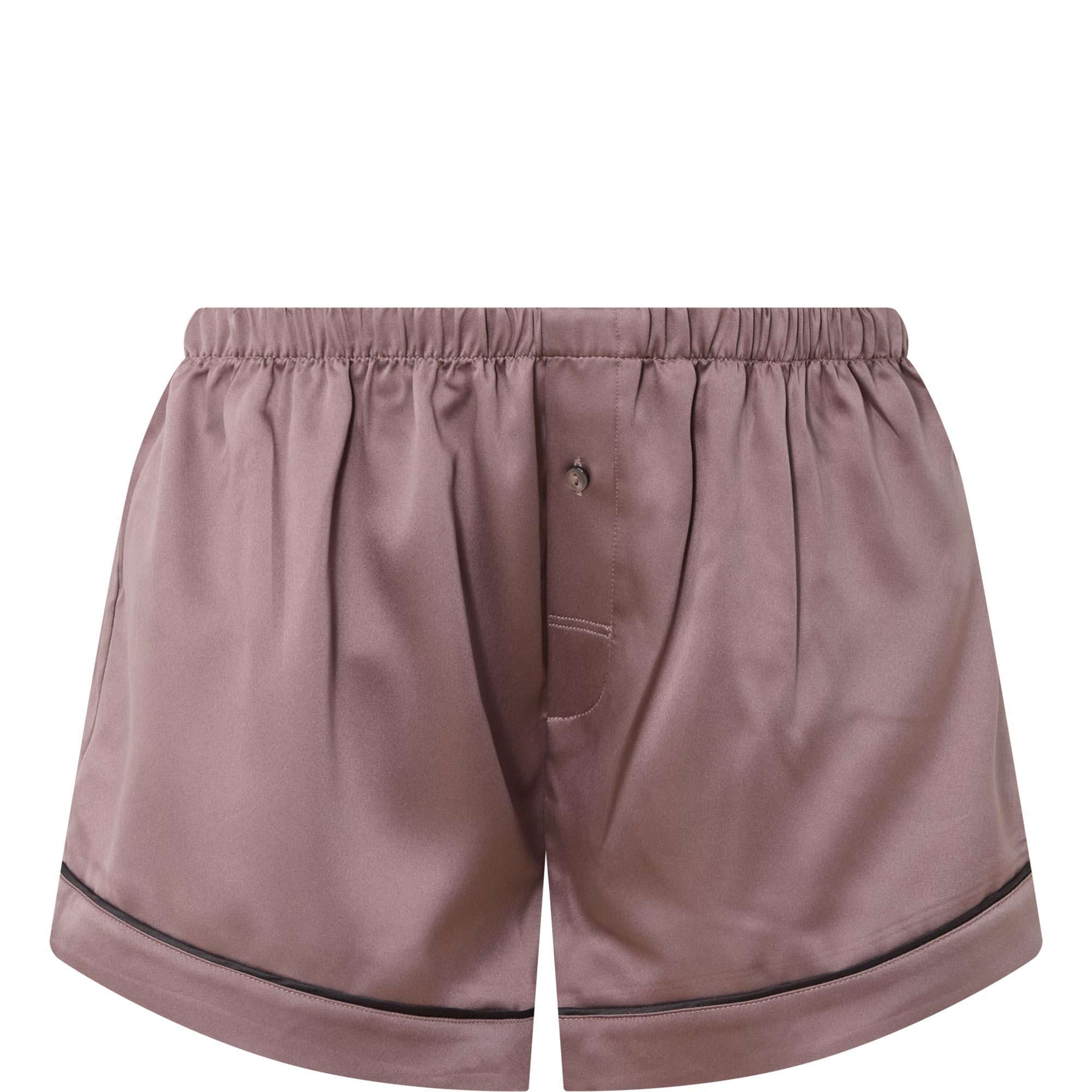 Solid Satin Pyjama Shorts
