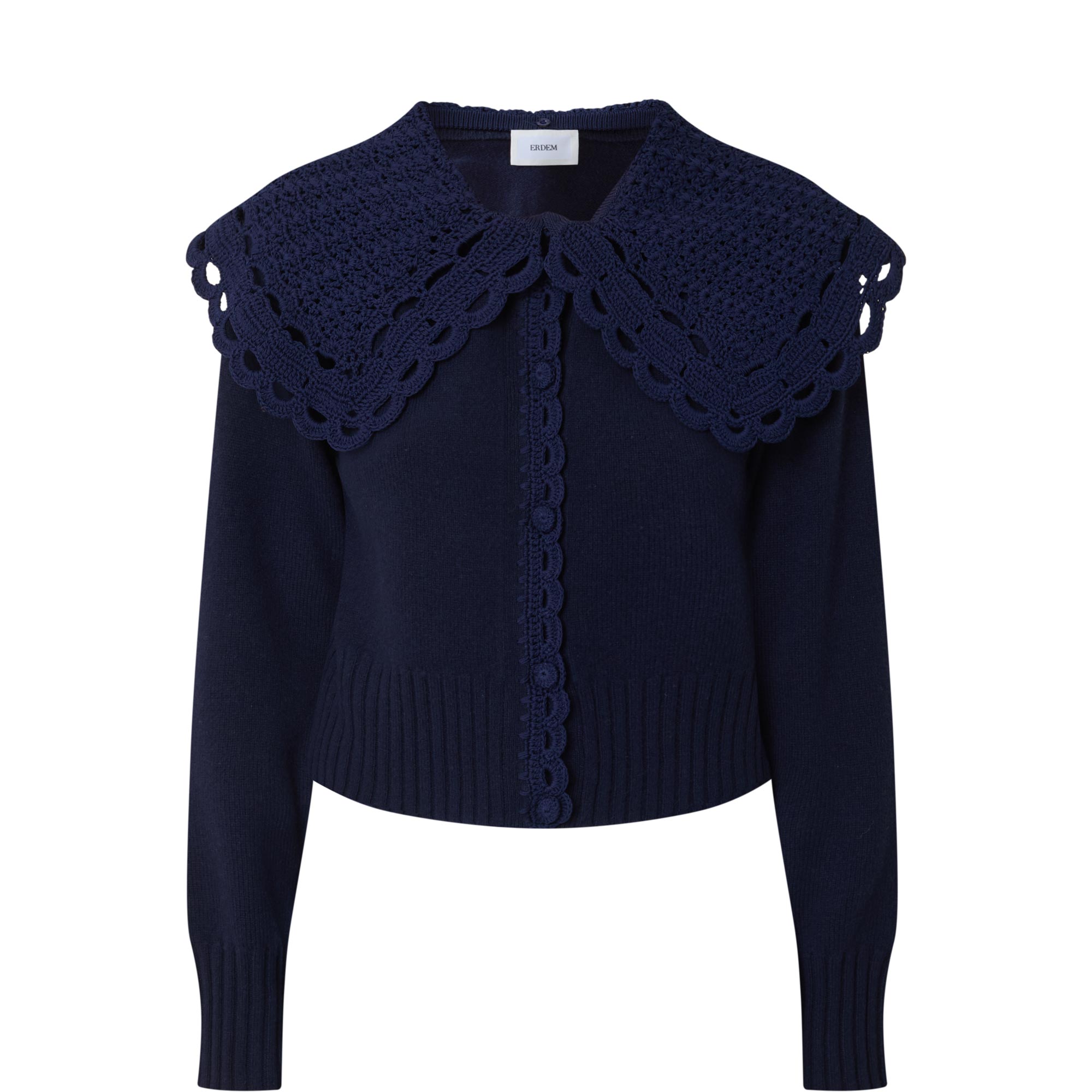 Crochet Collar Cardigan