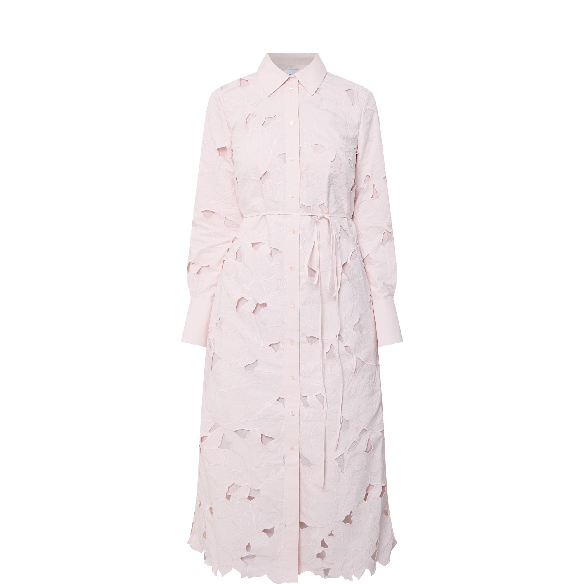 Floral Cutwork Shirt Dress