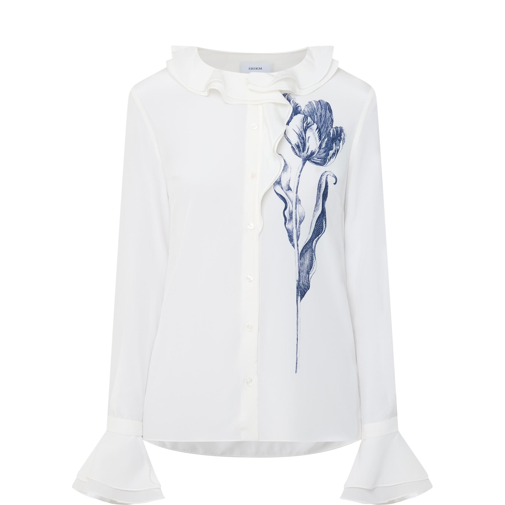 Placement Tulip Print Blouse