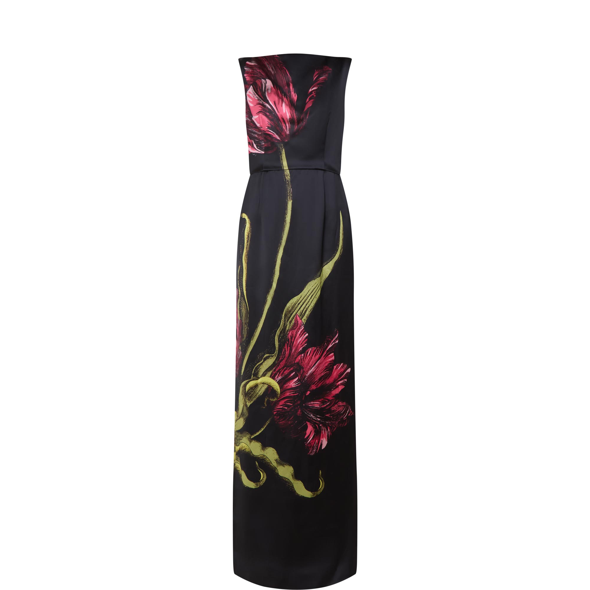 Floral Silk Lined Gown