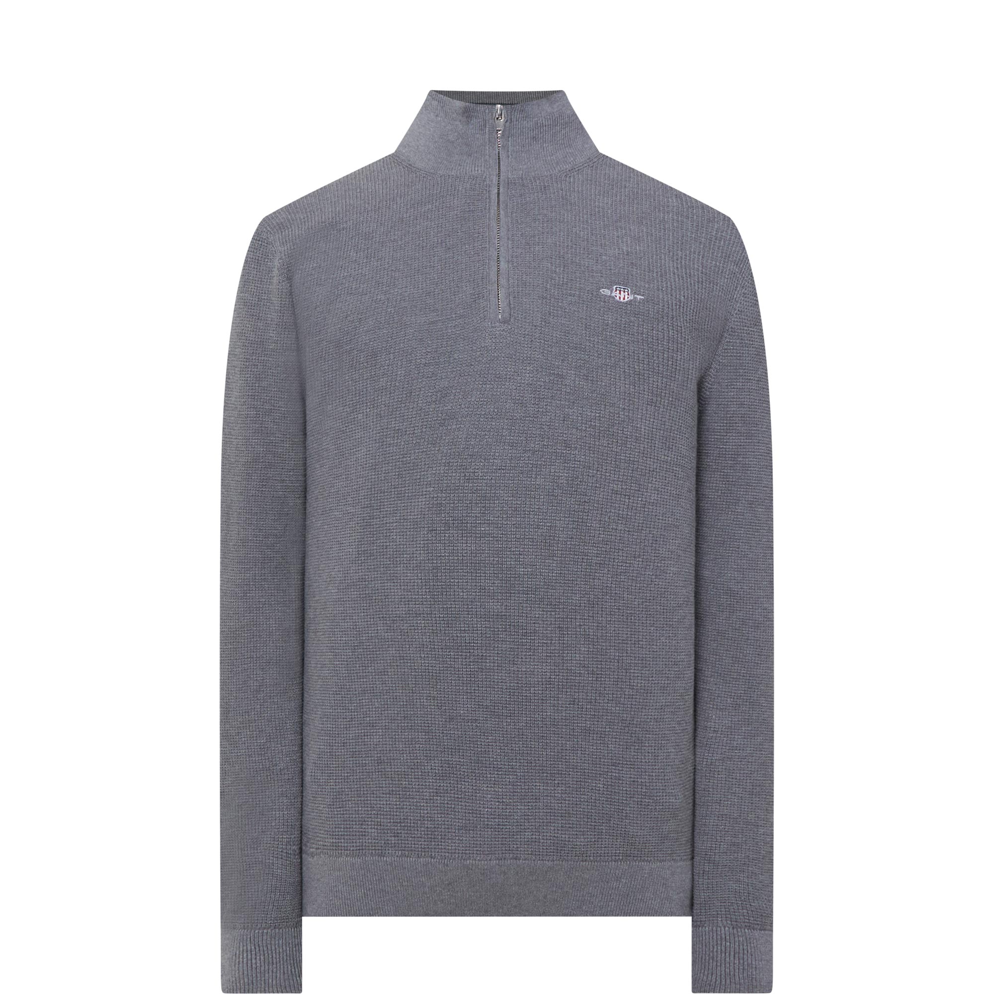 Micro Half-Zip Textured Sweater