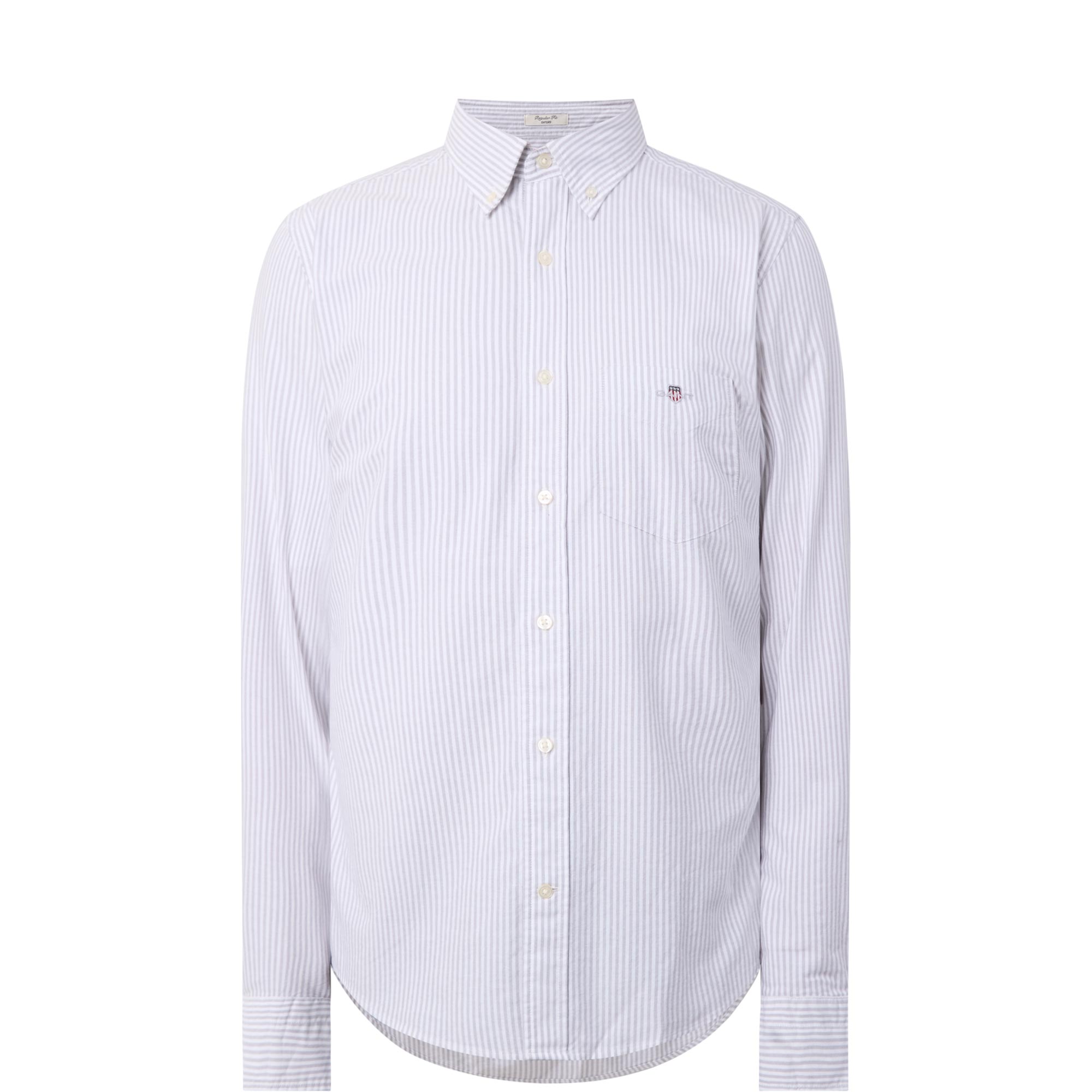 Shield Logo Classic Striped Oxford Shirt