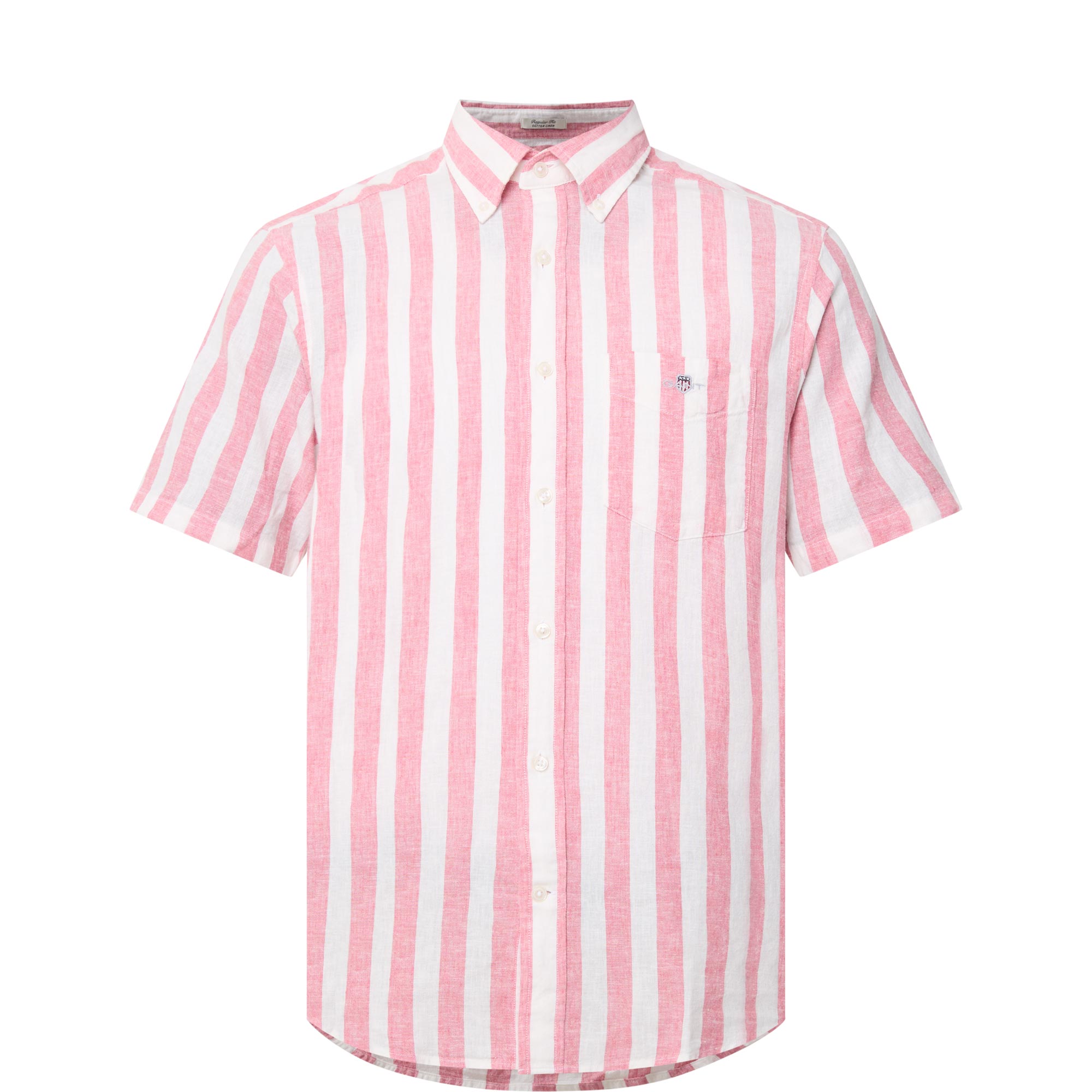 Shield Logo Striped Linen Shirt