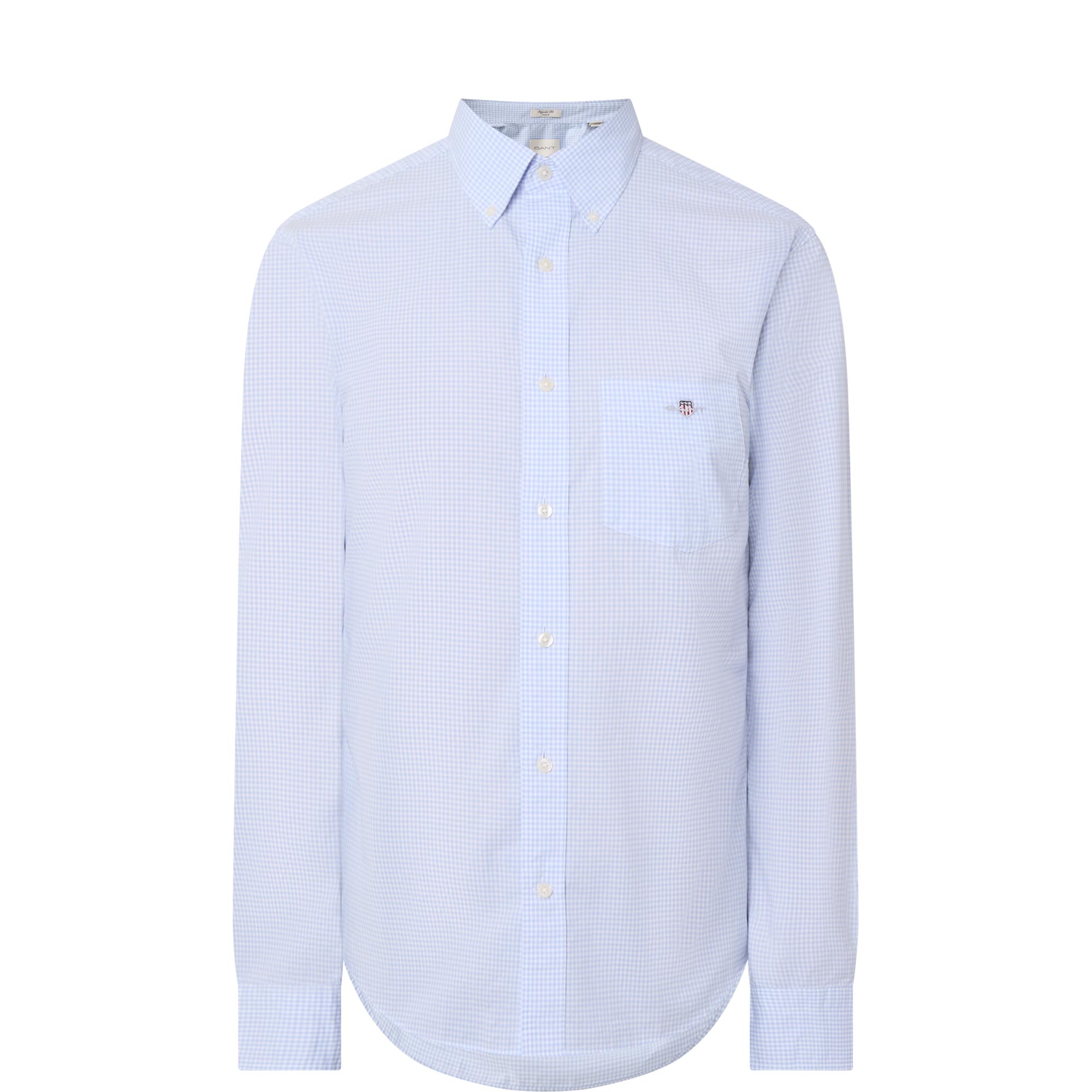 Shield Logo Gingham Print Shirt