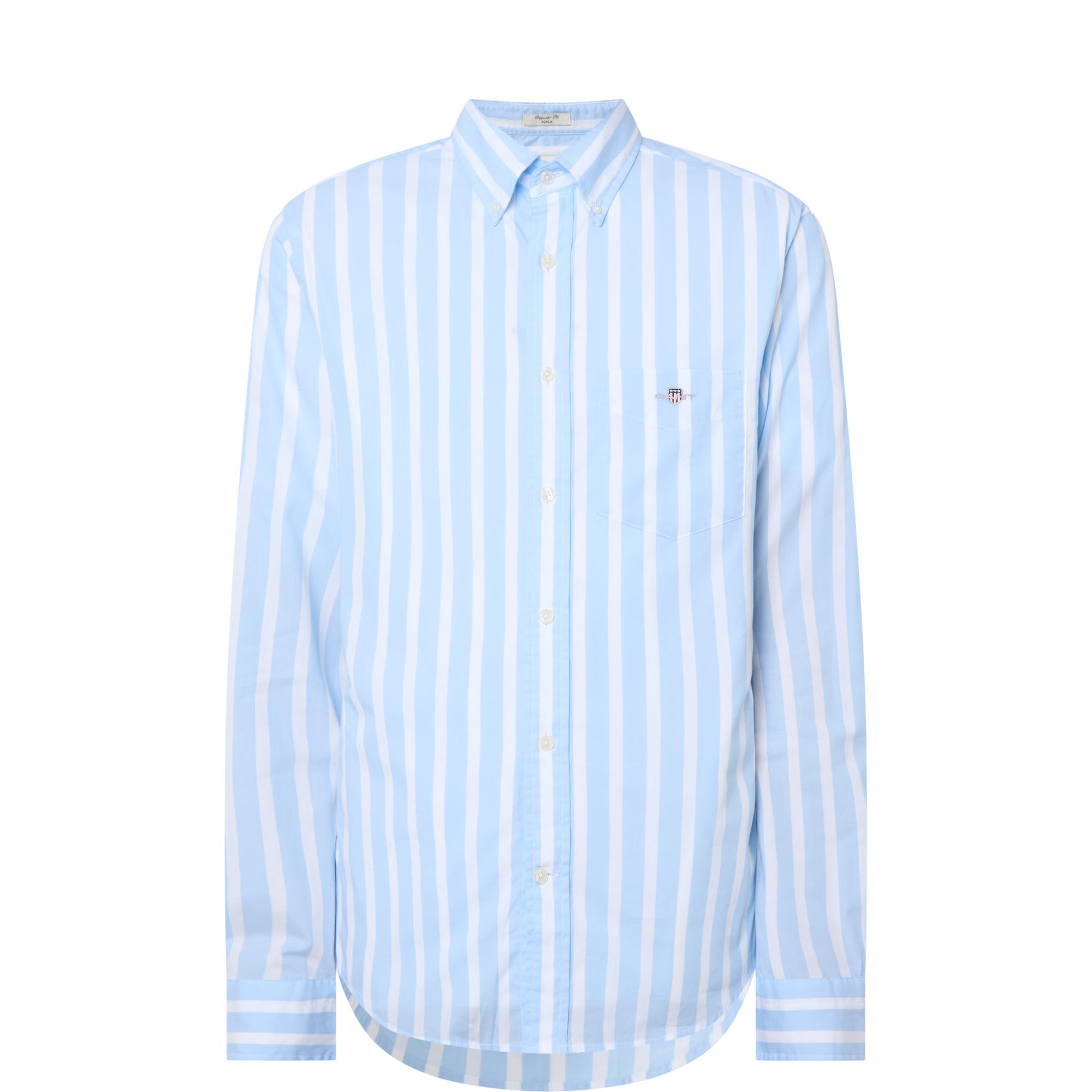 Shield Logo Wide Striped Shirt