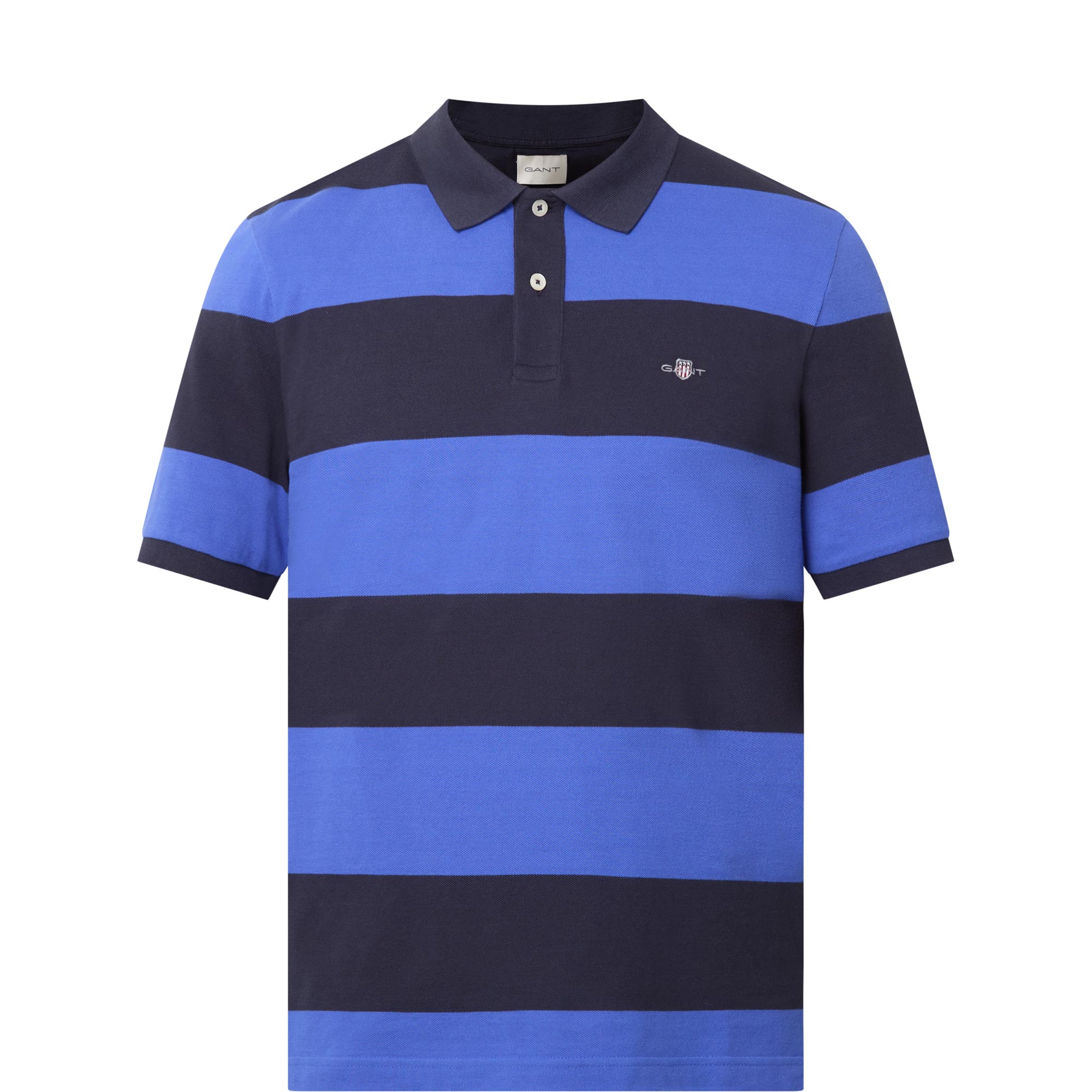 Shield Logo Striped Polo Shirt