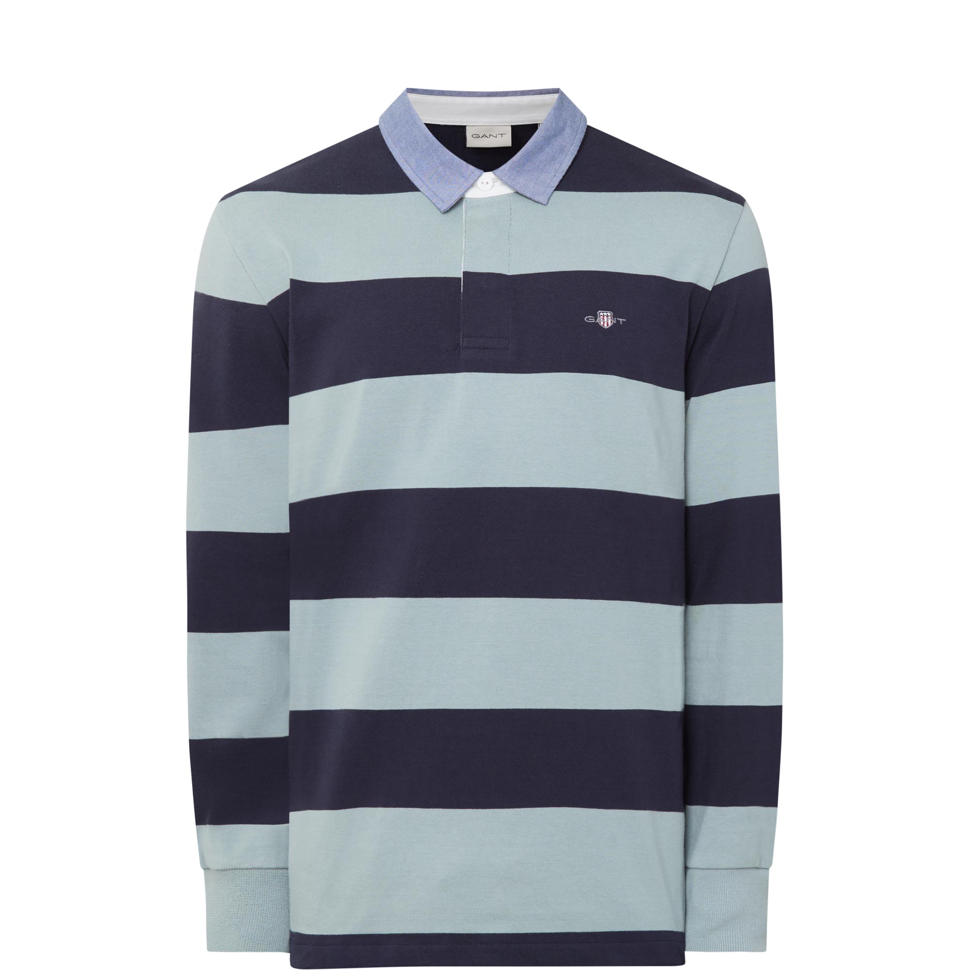 Shield Logo Striped Rugby Shirt