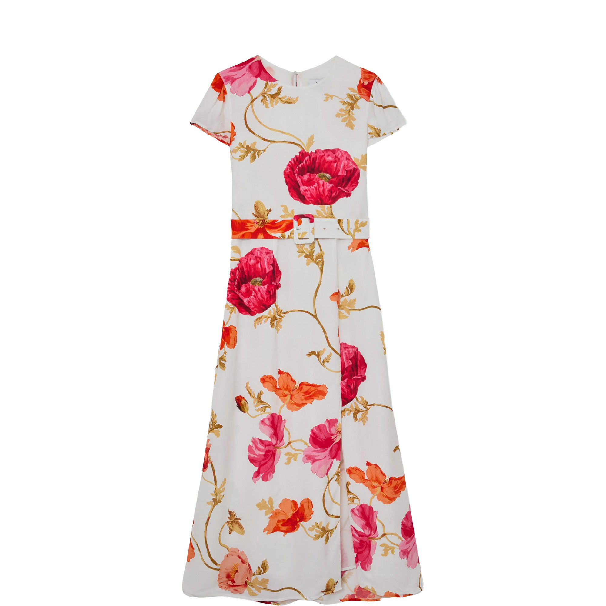 Lyra Floral-Print Belted Dress