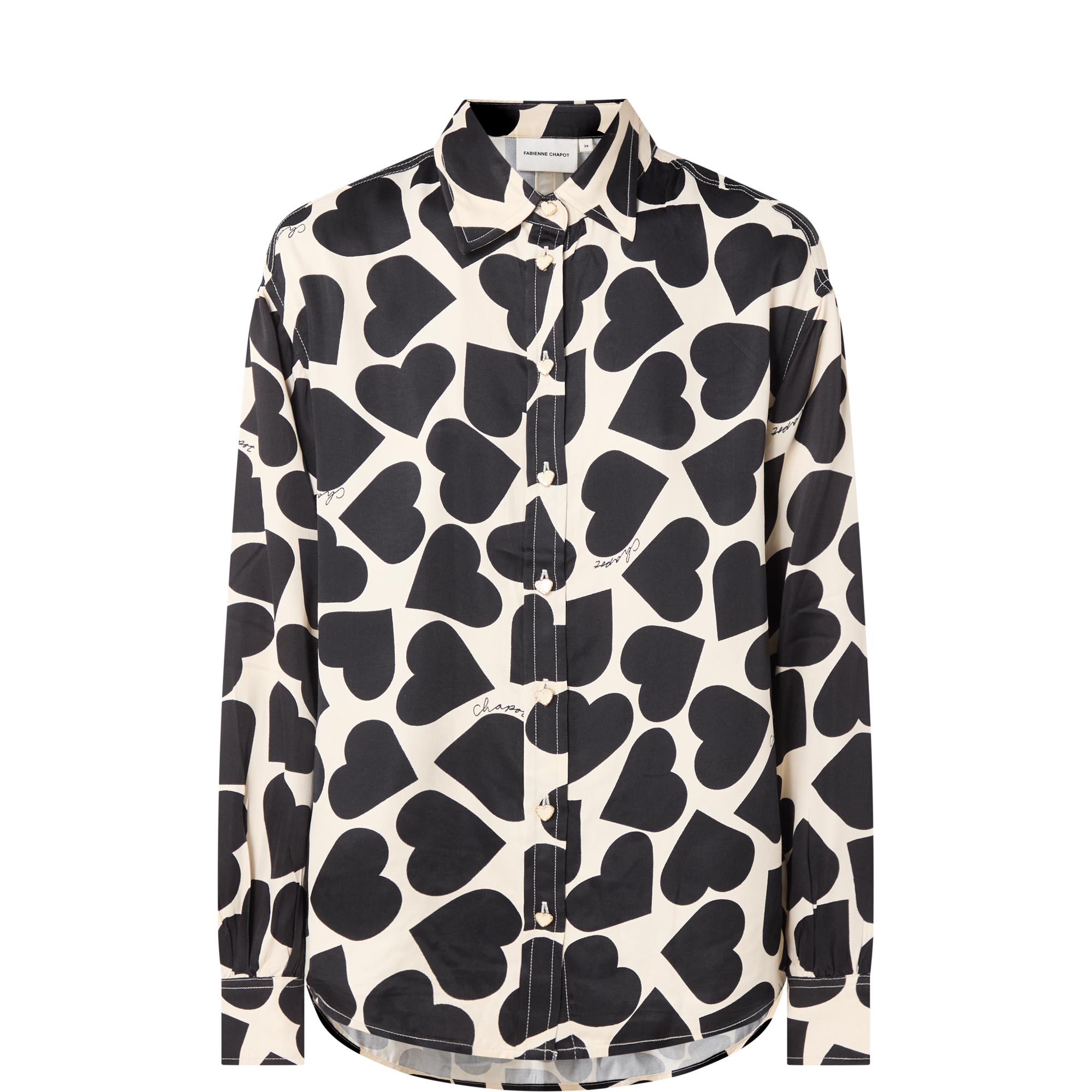 Aniko Heart Print Blouse