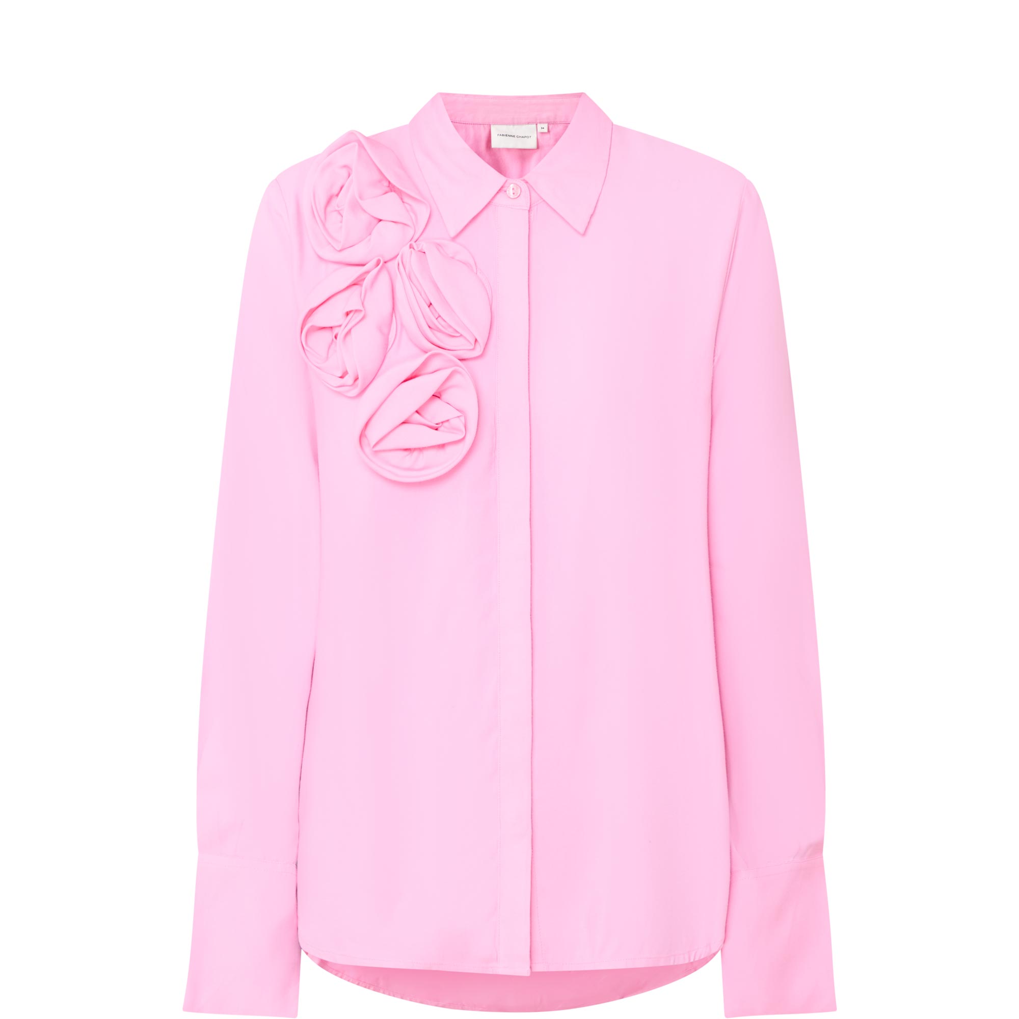 Rosette 3D Appliqu&eacute; Blouse