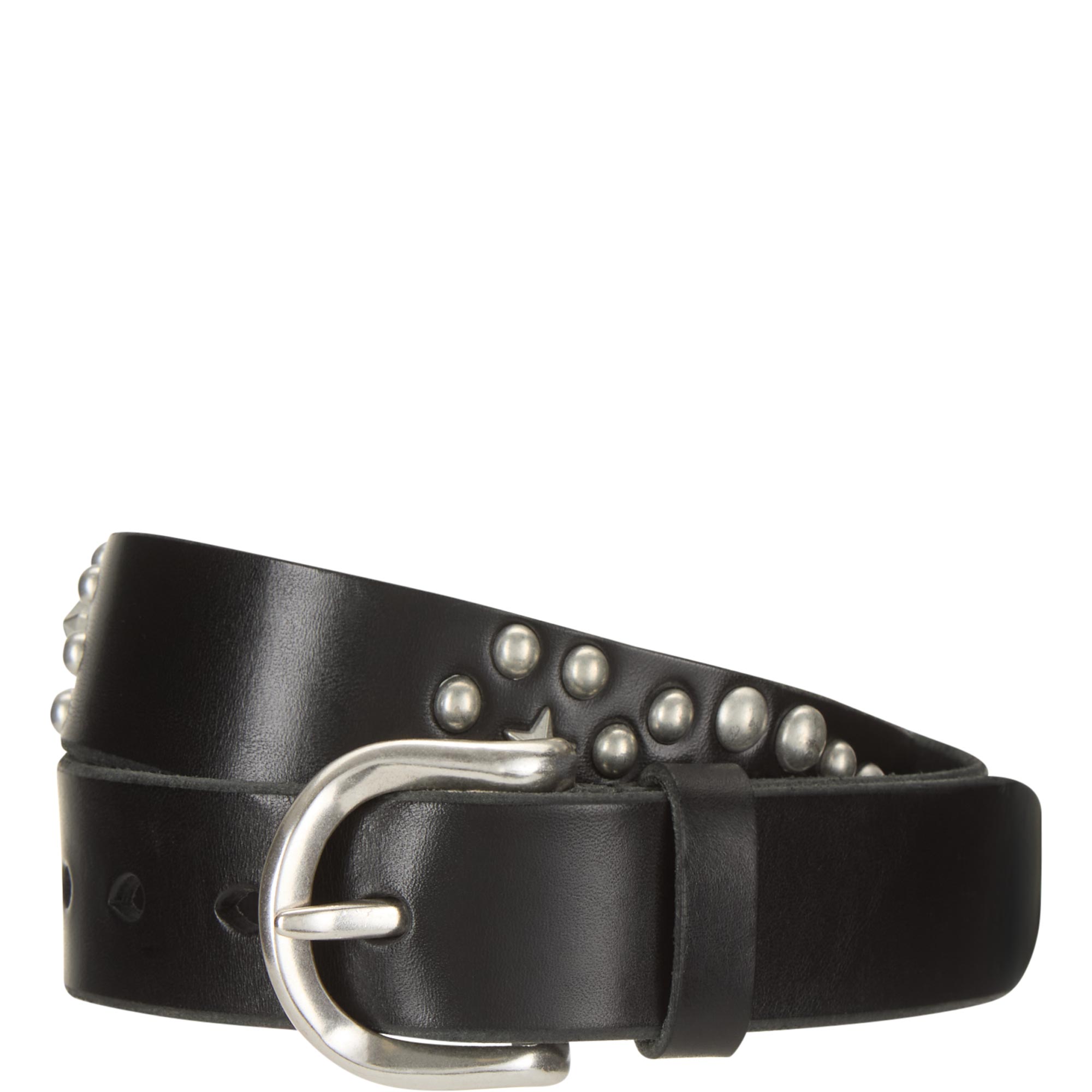 Star Fall Studded Leather Belt