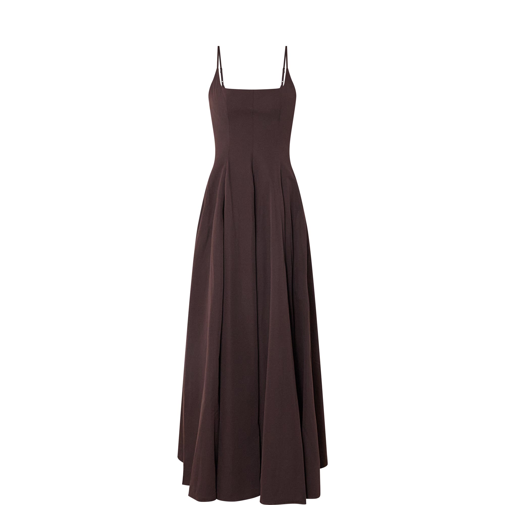 Joy Pleated Flared Evening Dress