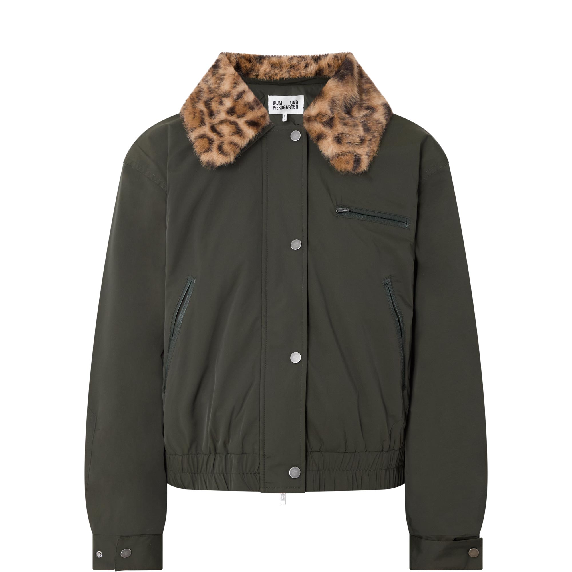 Bronte Leopard Bomber Jacket