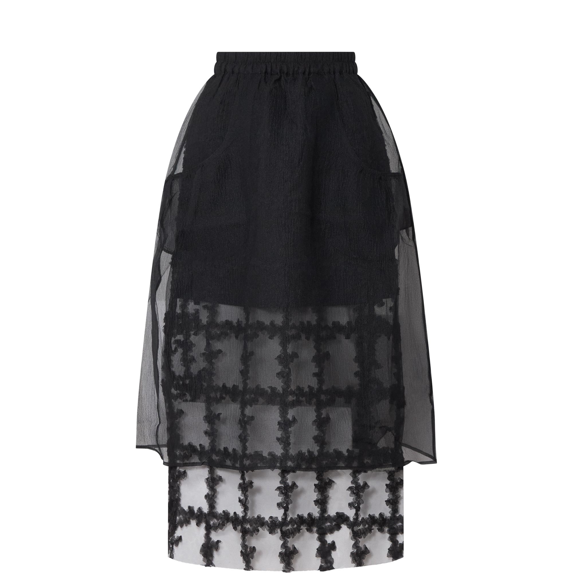 Sevara Sheer Flared Skirt