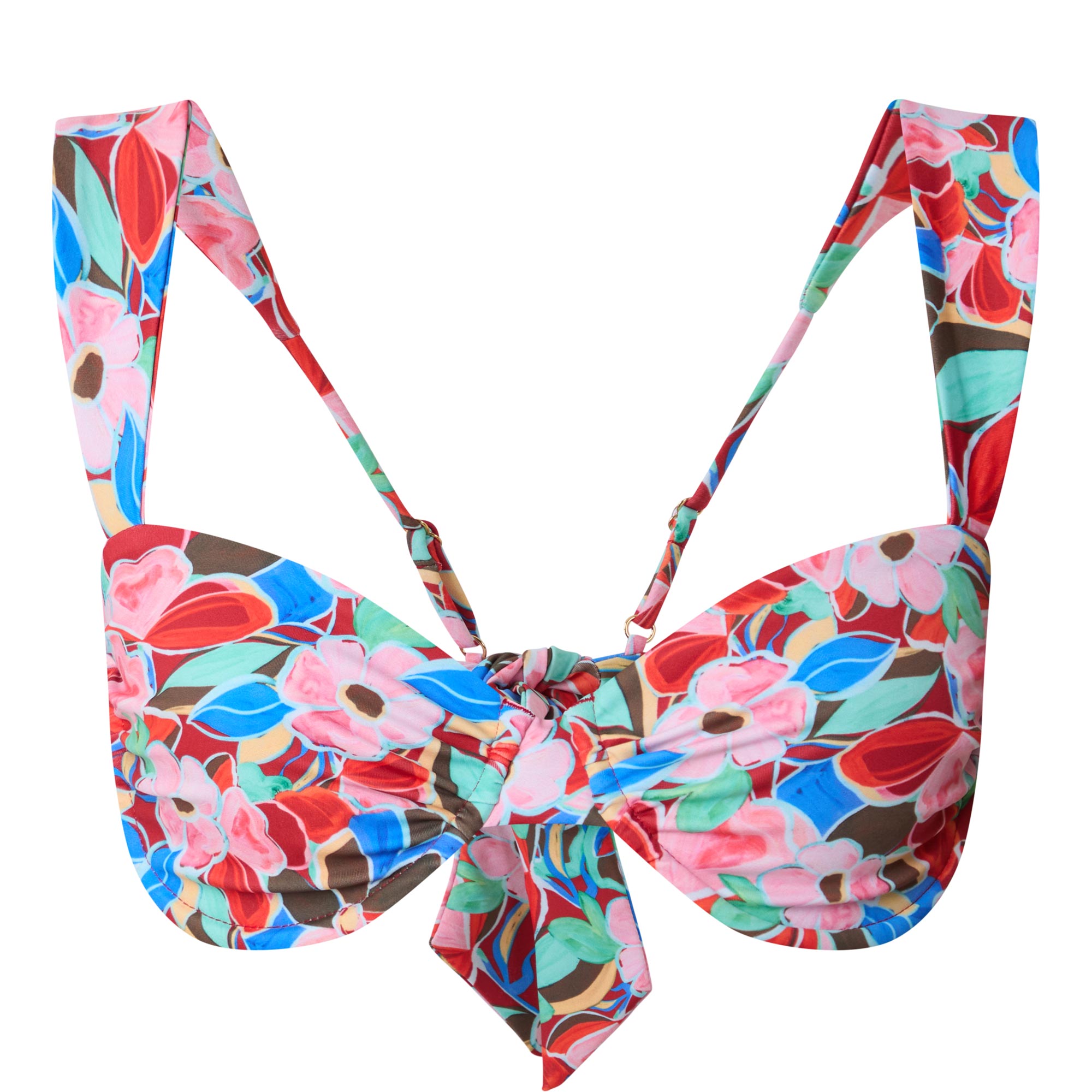 Isla Del Sol Retro Bloom Bikini Top