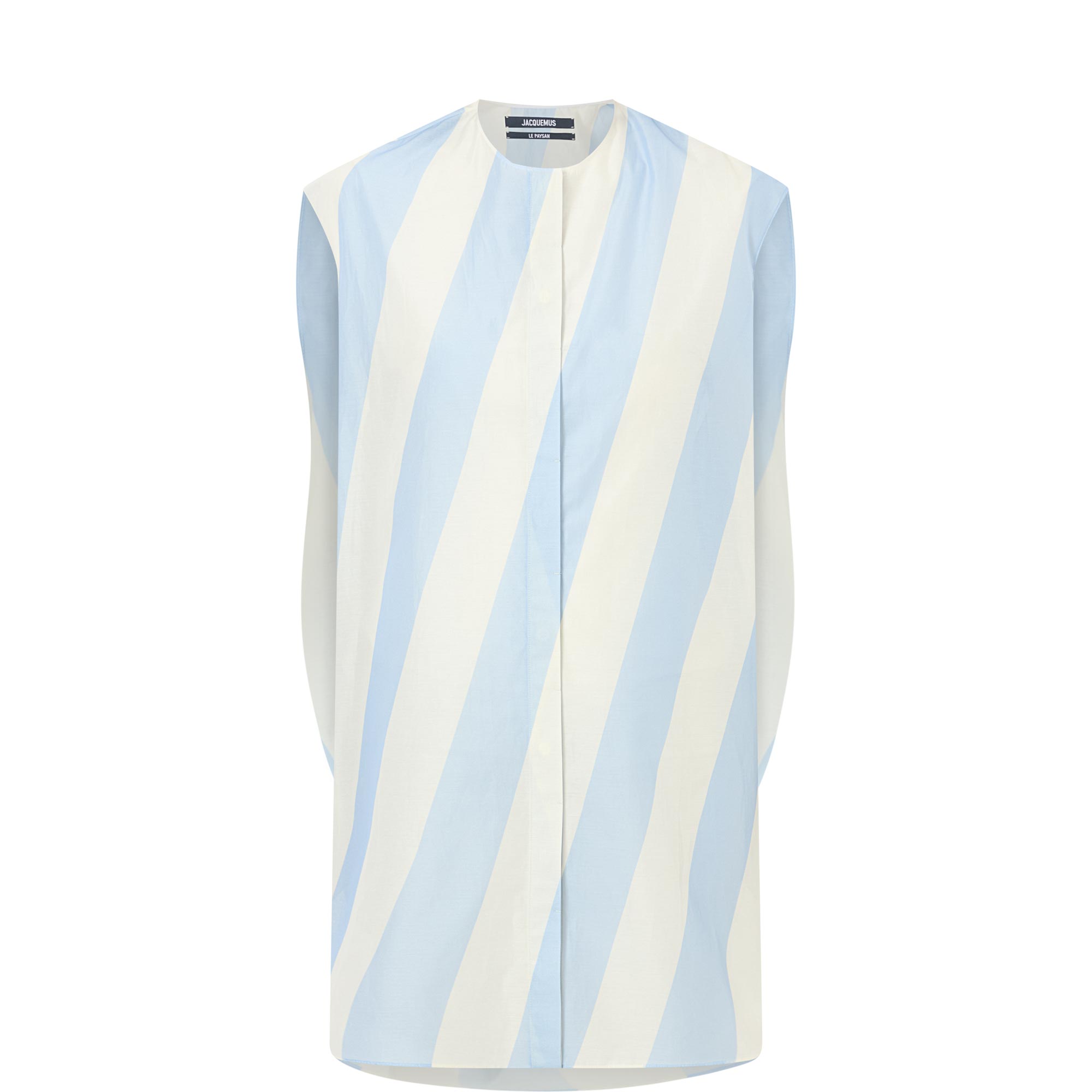 The Berlingot Stripe Mini Shirt Dress