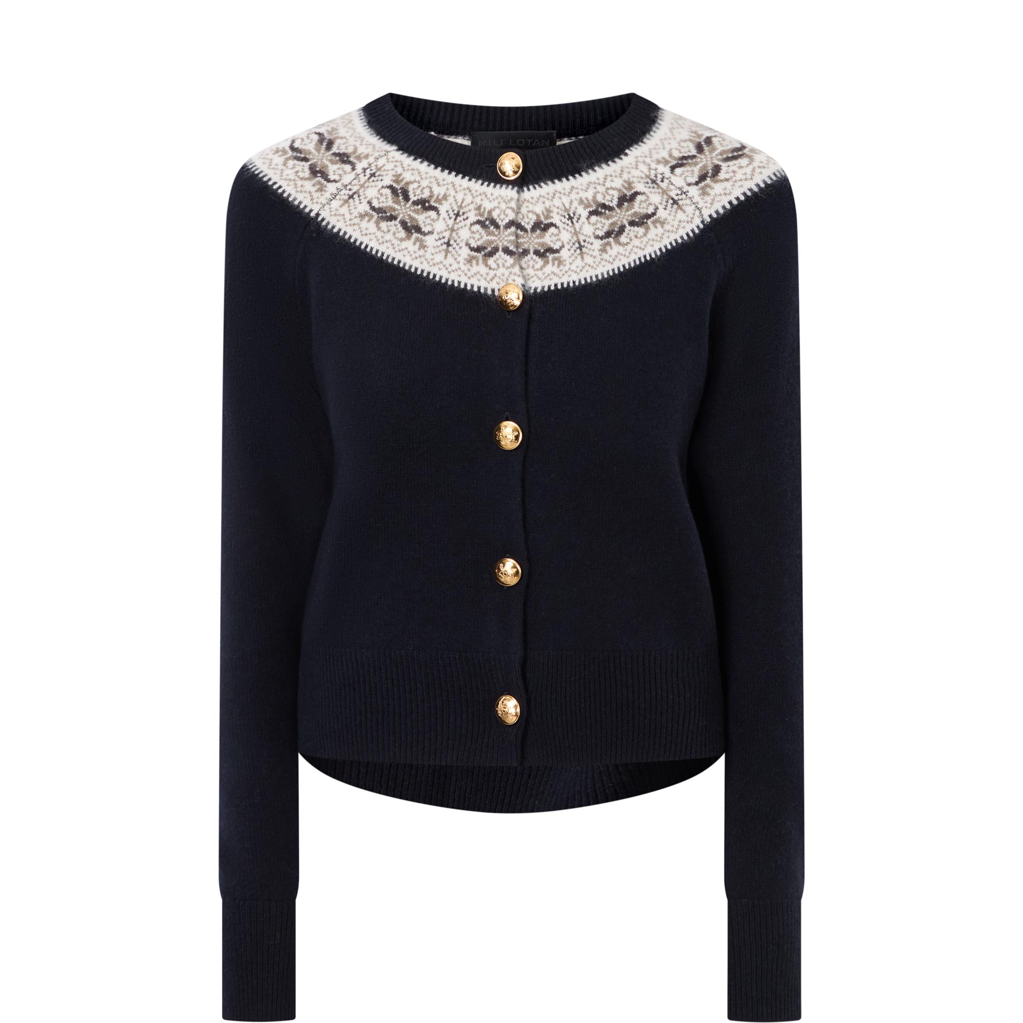 Josefa Fair Isle Cashmere Cardigan