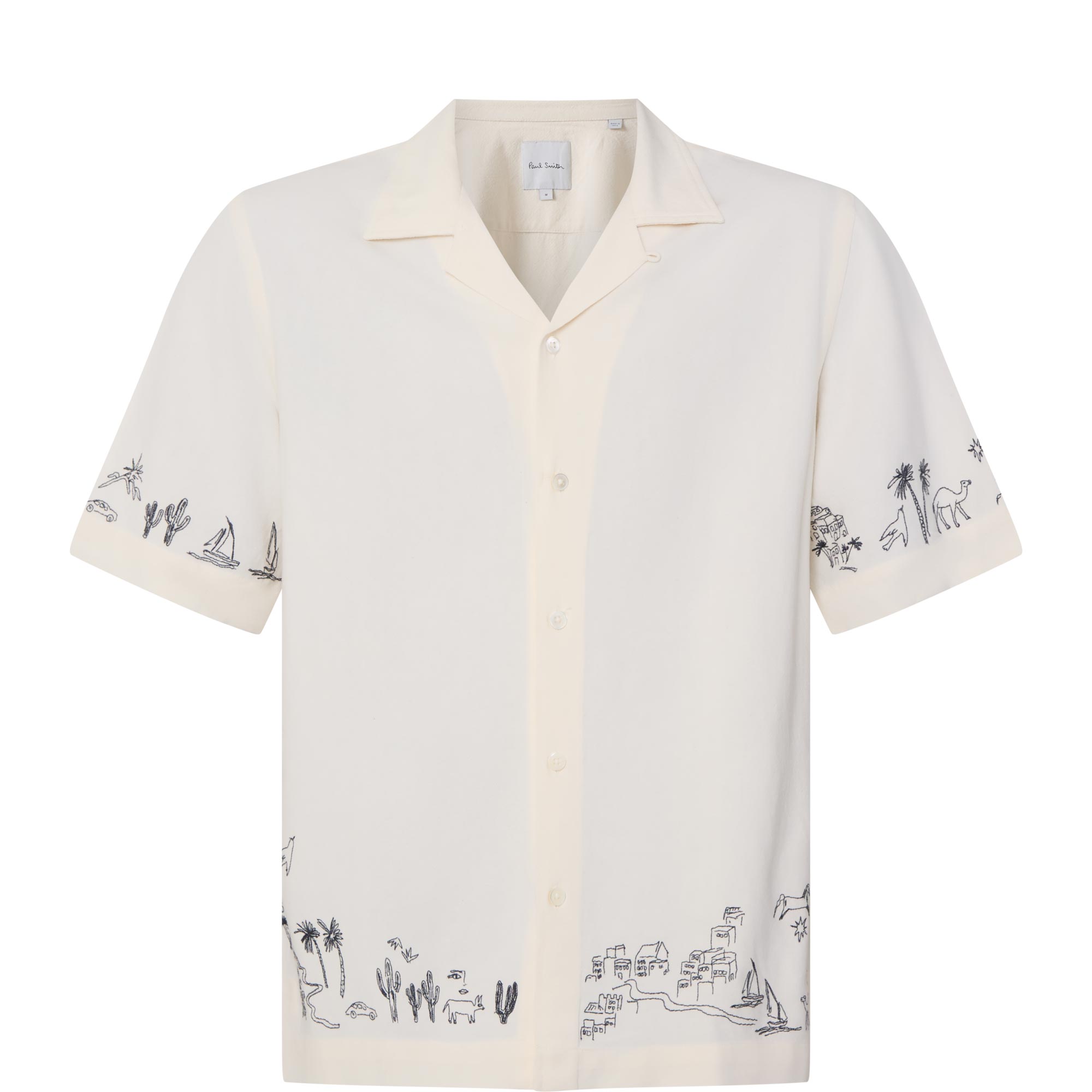 Contrast Trim Bowling Shirt