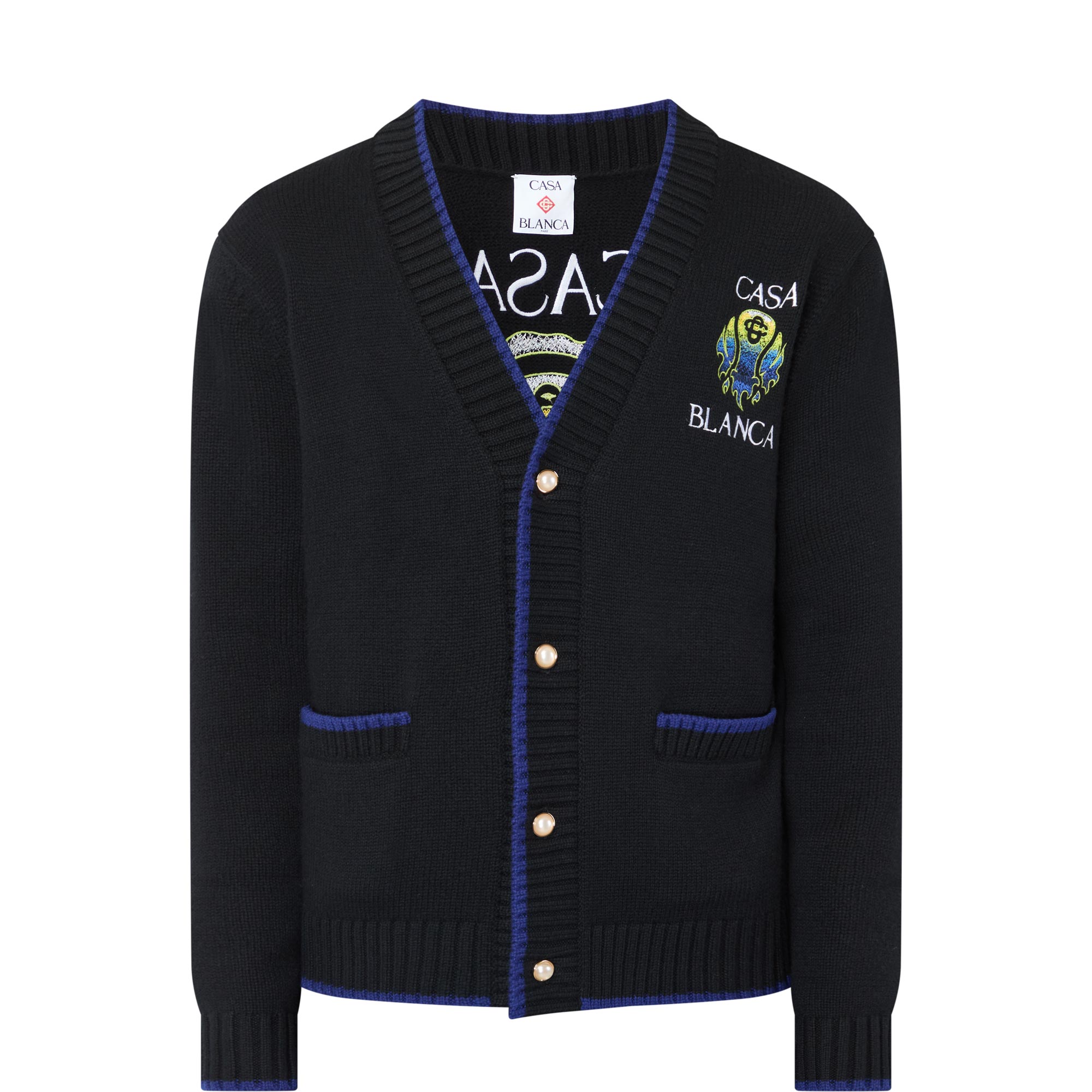 Flaming Tennis Logo Cardigan