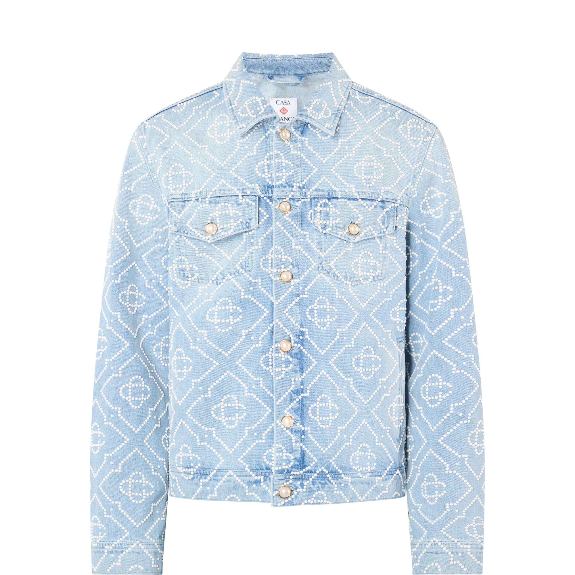 Pearl Monogram Denim Jacket