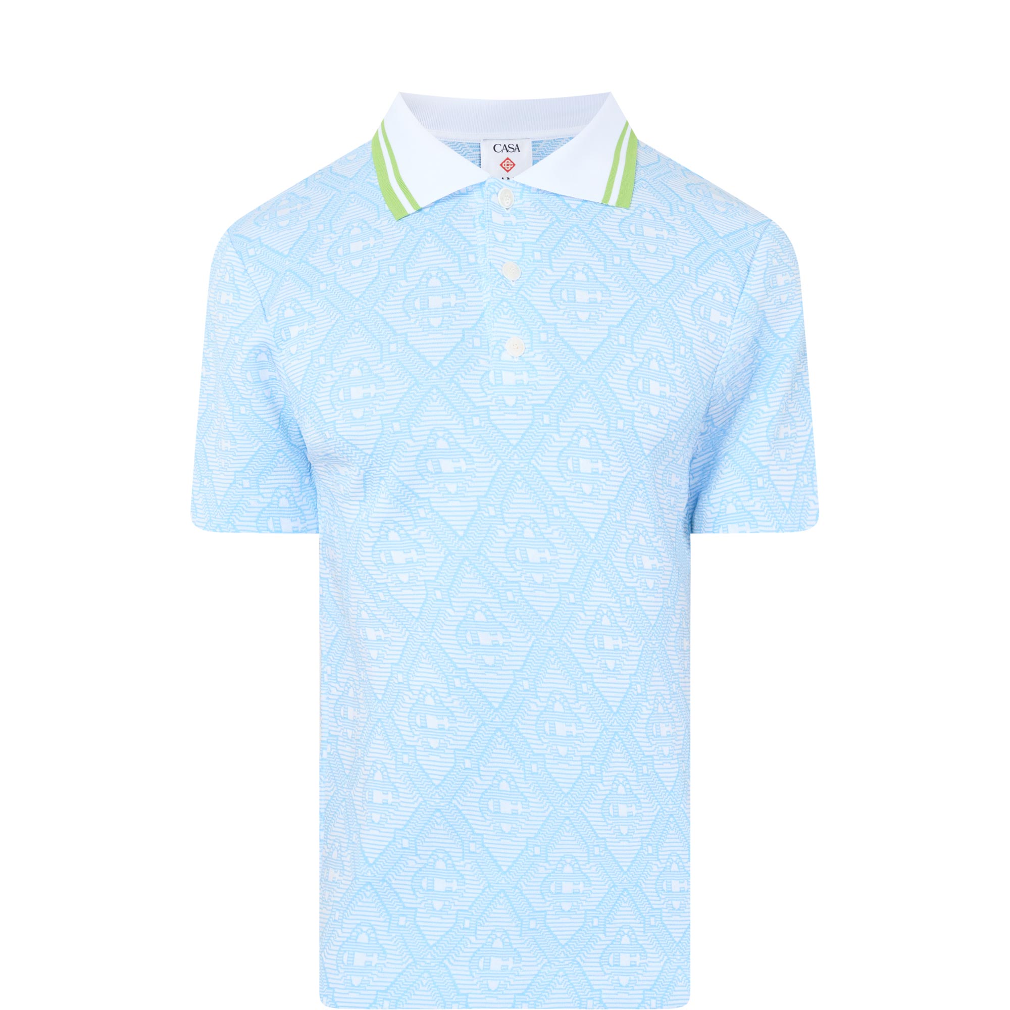Jacquard Logo Polo Shirt