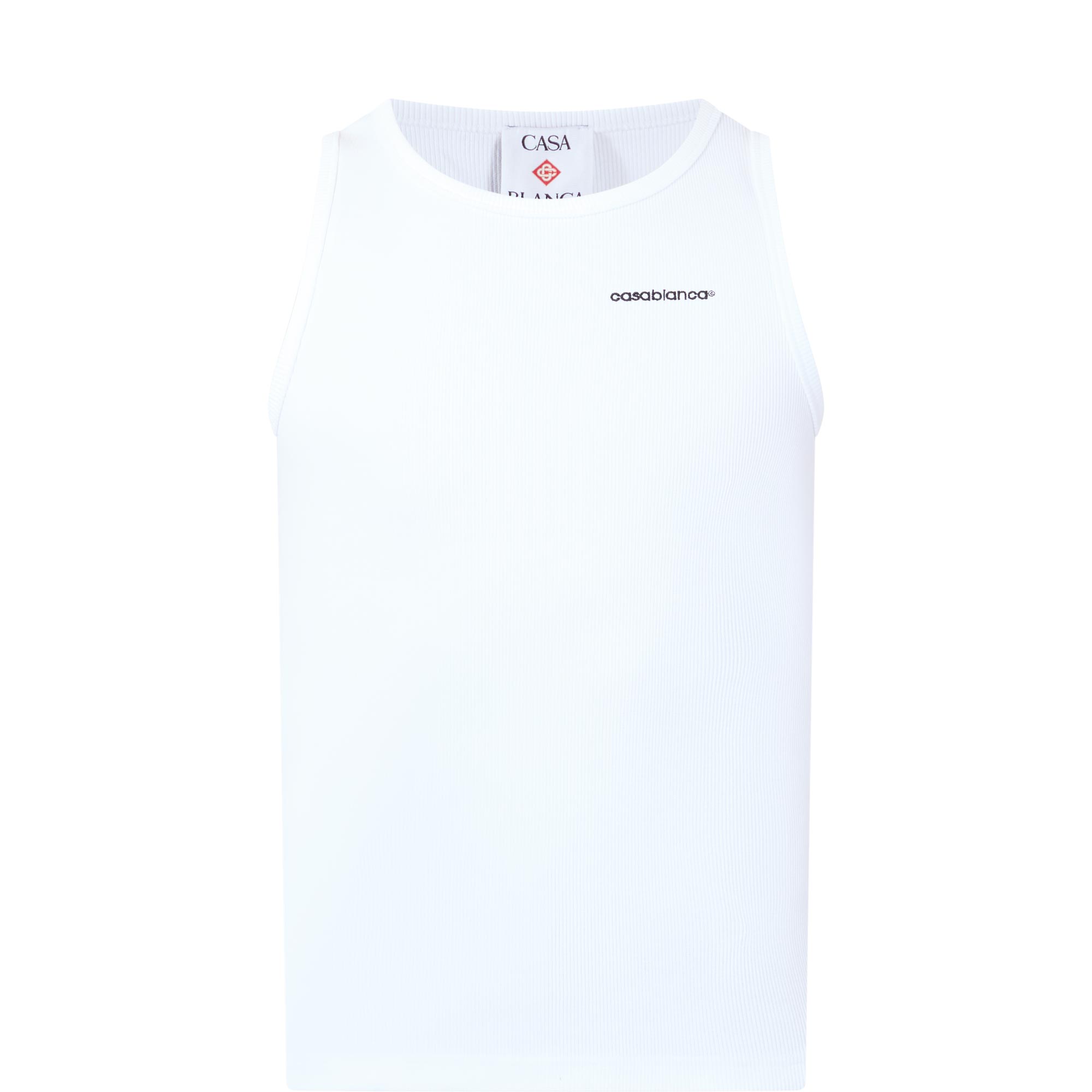 Ribbed Logo Tank Top