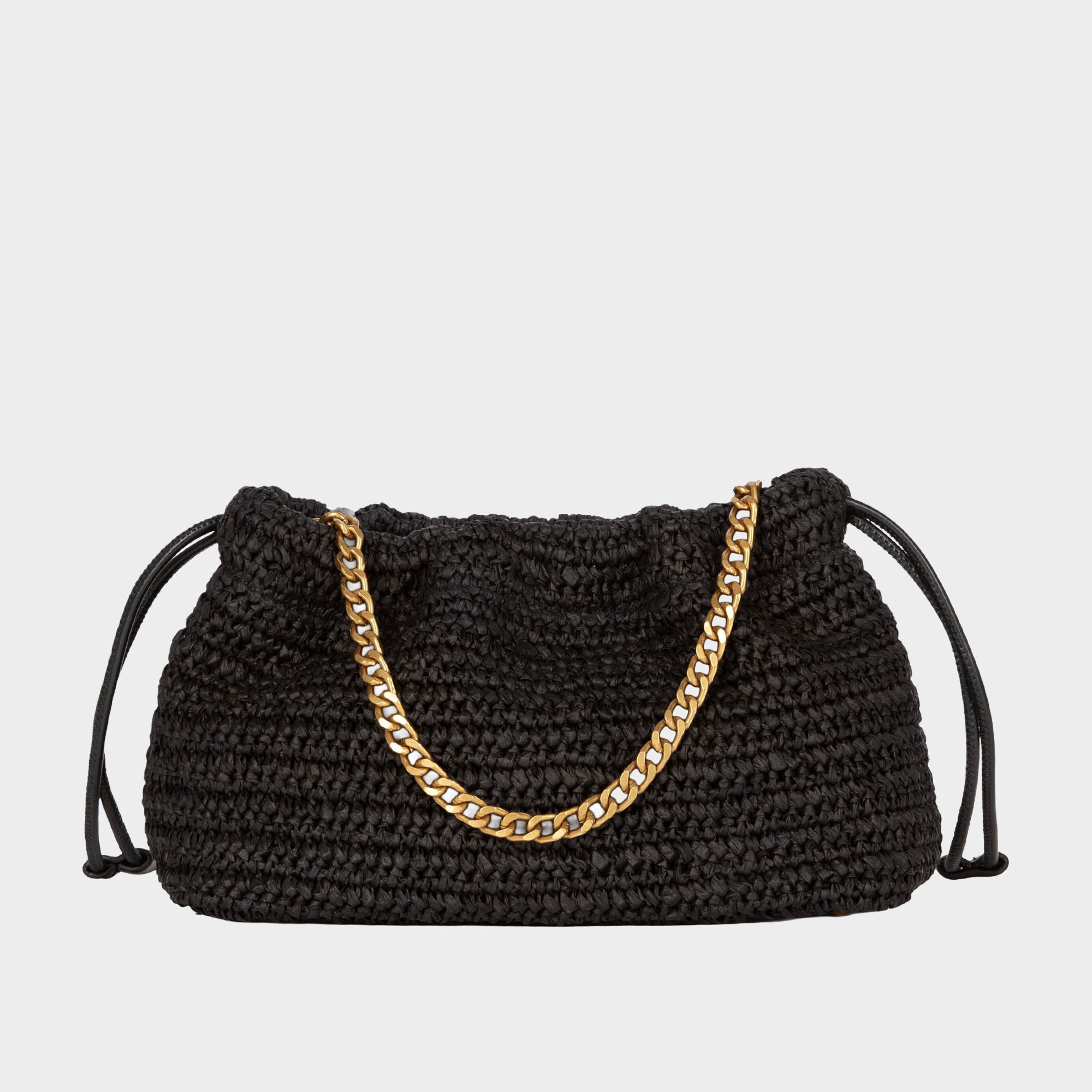 Taylor Raffia Shoulder Bag