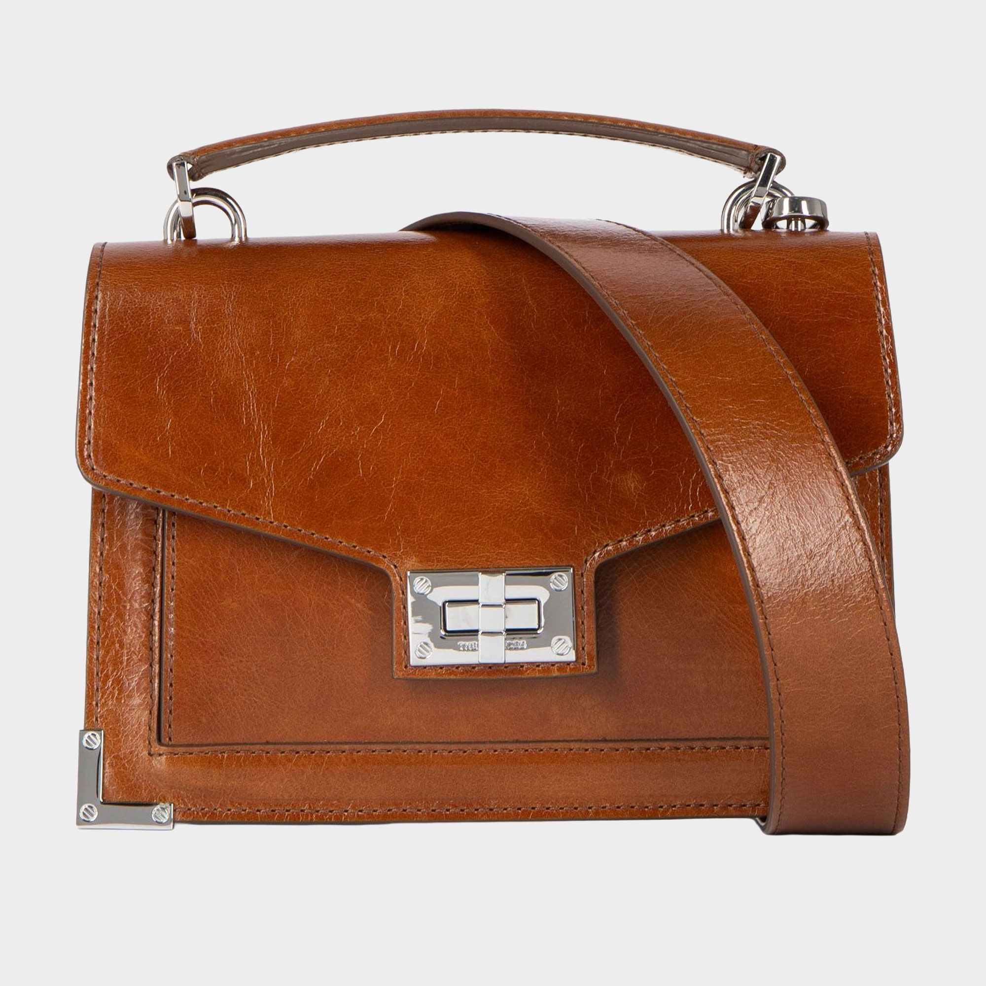 Emily Cracked Leather Bag