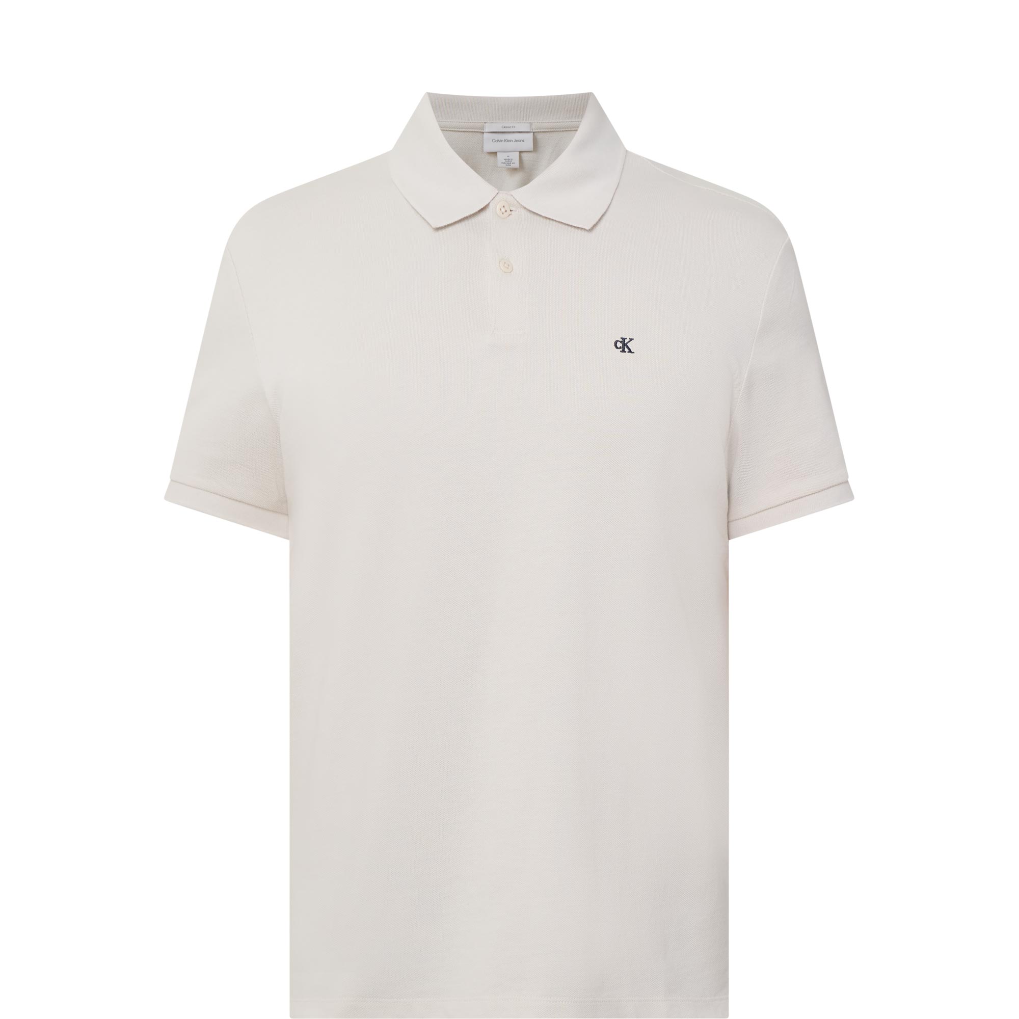 Piqu&eacute; Monogram Logo Polo Shirt