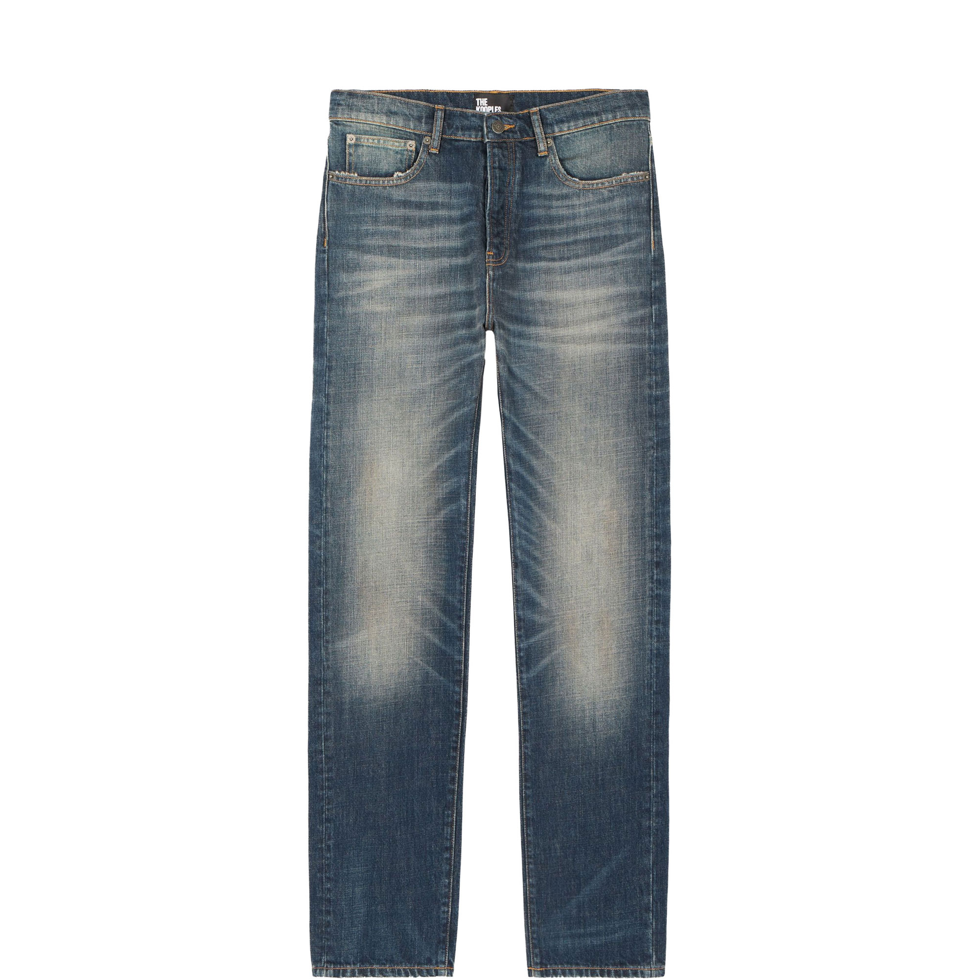 Mid-Rise Straight Leg Jeans