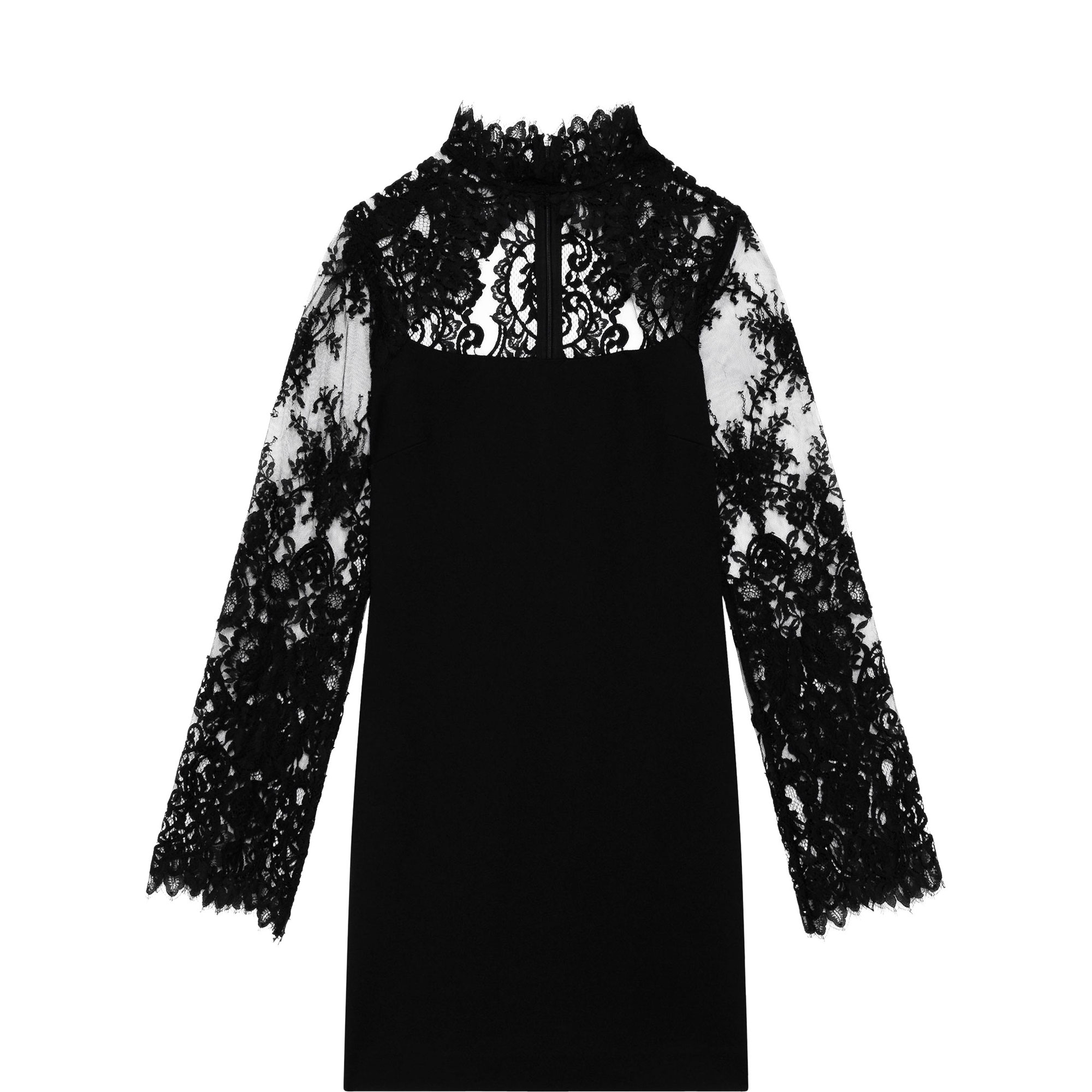 Lace Cut-Out Mini Dress