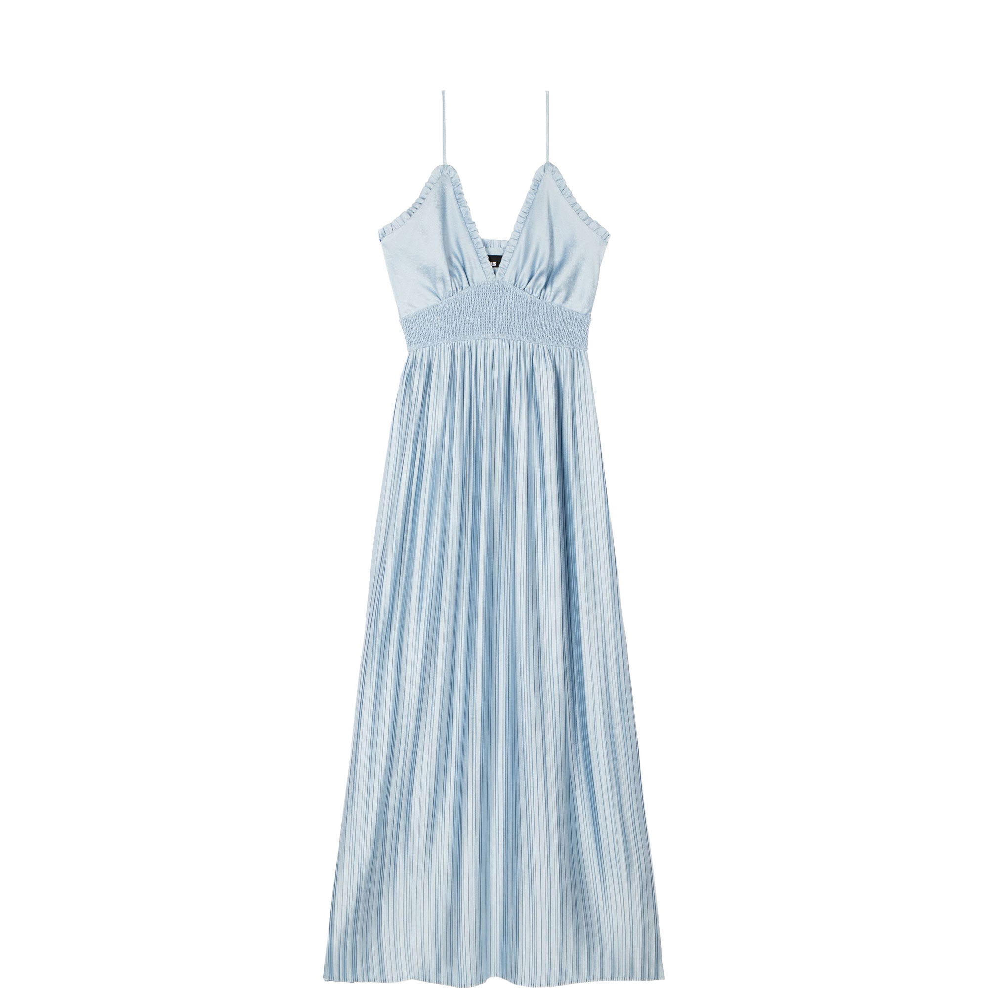 Smock Waist Pleated Dress