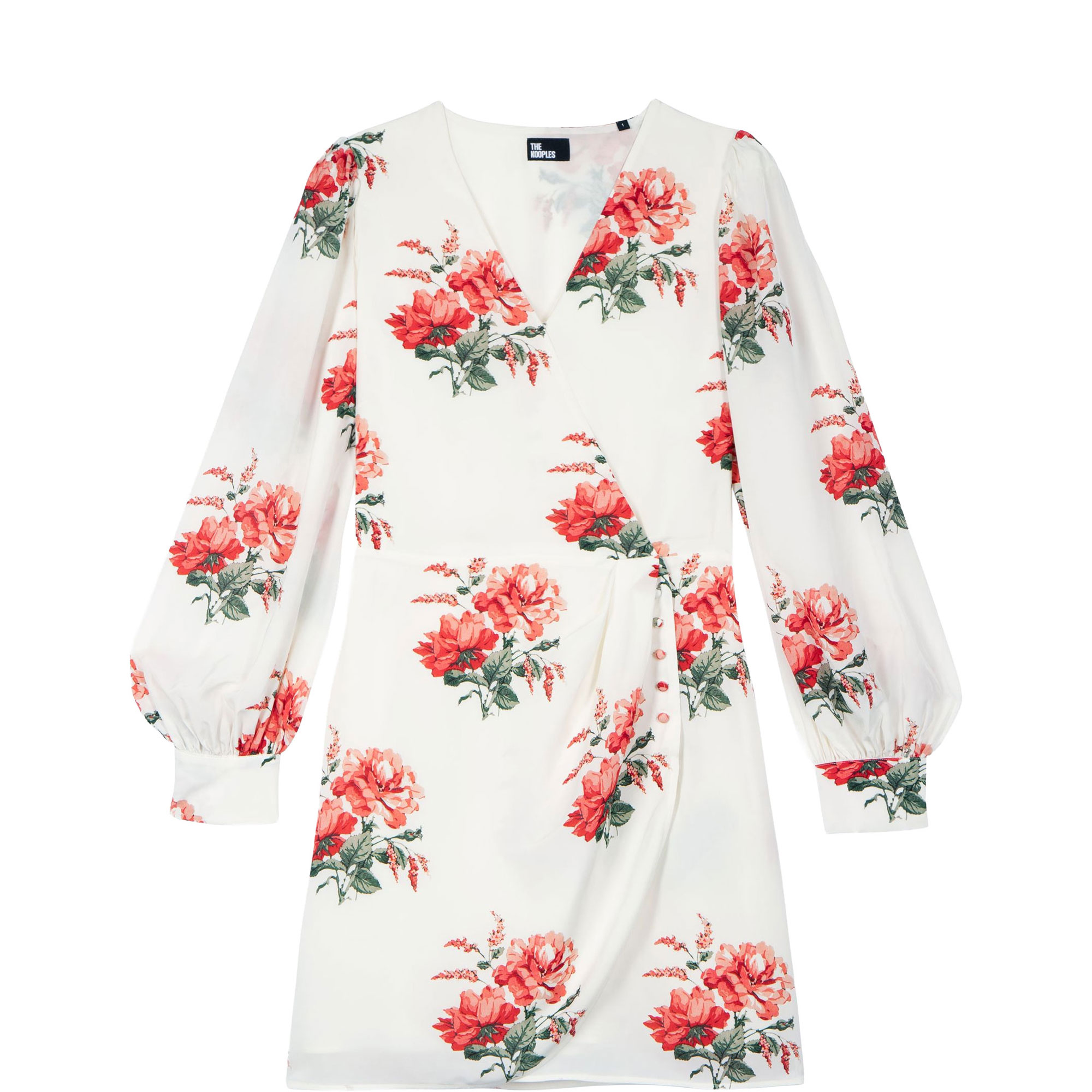 Floral Print Wrap Dress