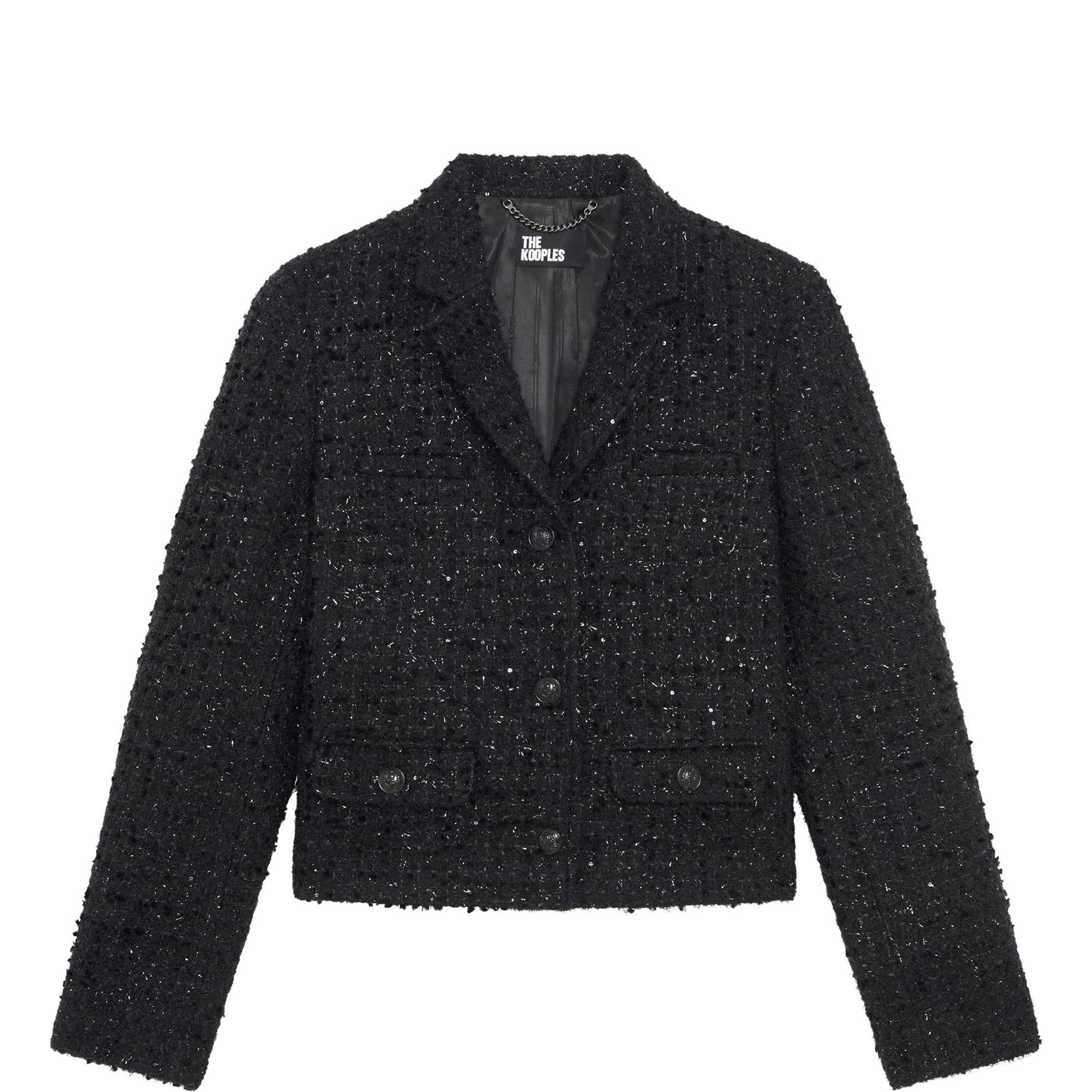 Lurex Tweed Cropped Jacket