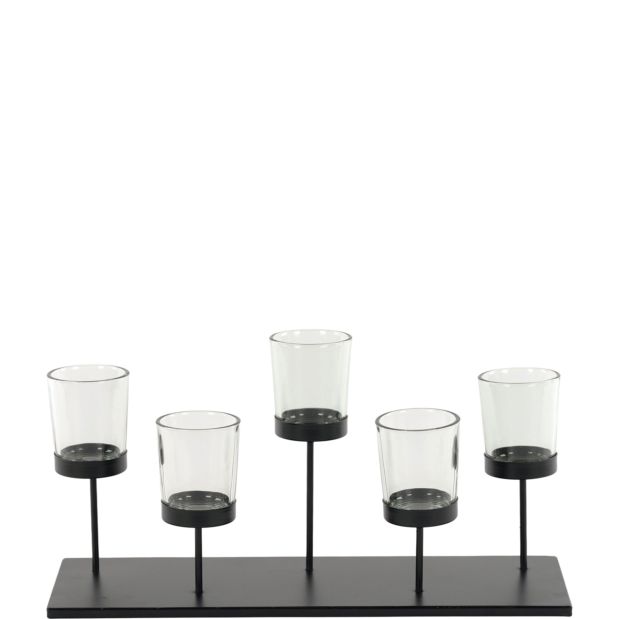 Five Glass Candle Holder