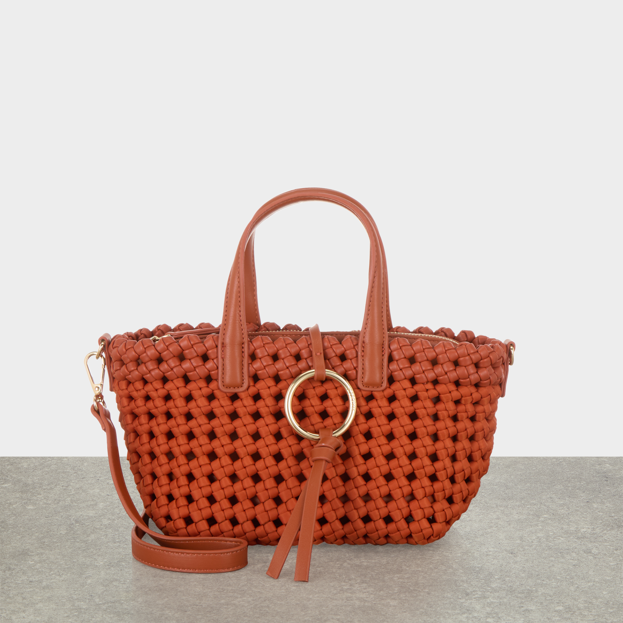 Calca Woven Top Handle Bag