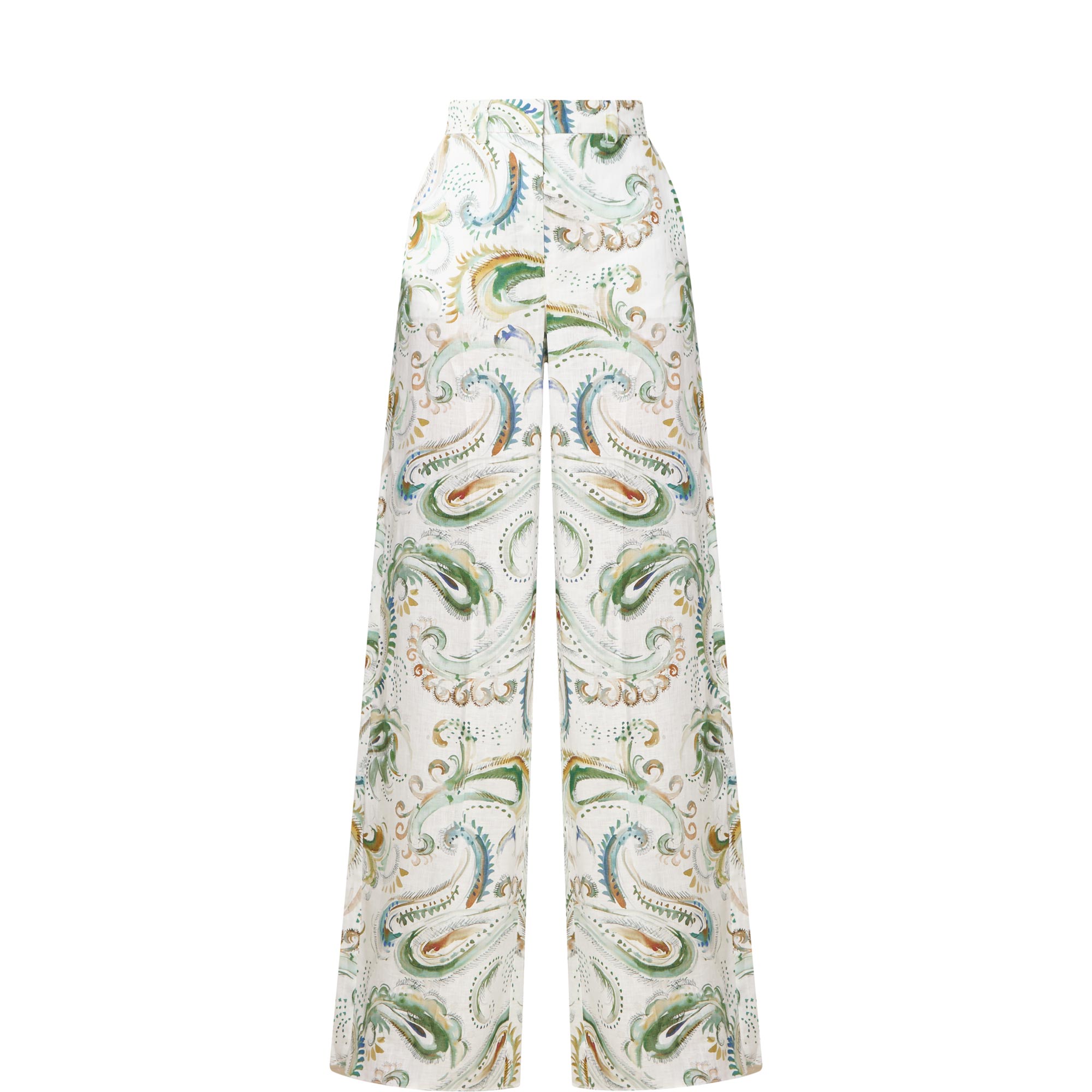 Domino Paisley Wide Leg Trousers